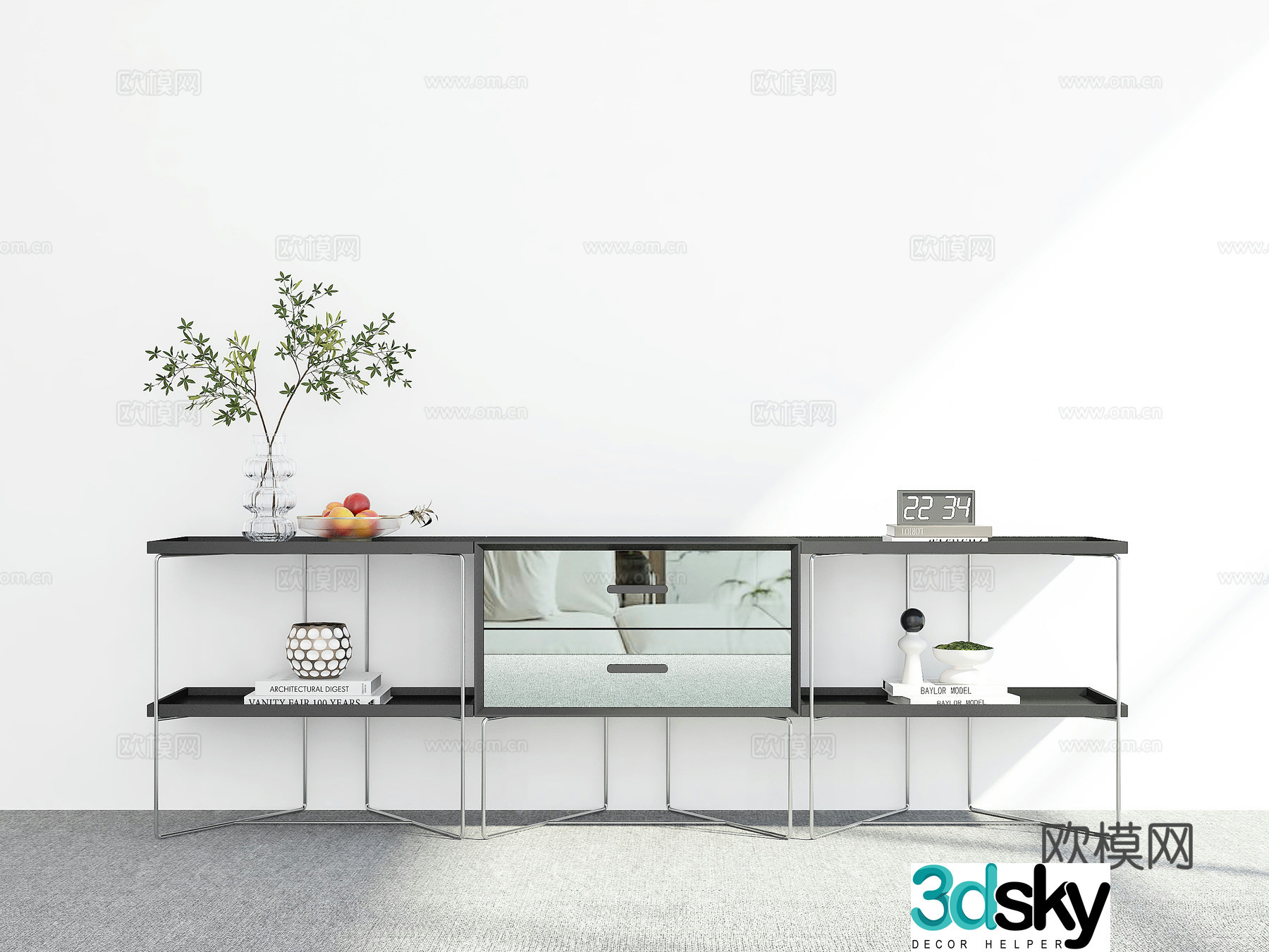 Modern sideboard 3D model