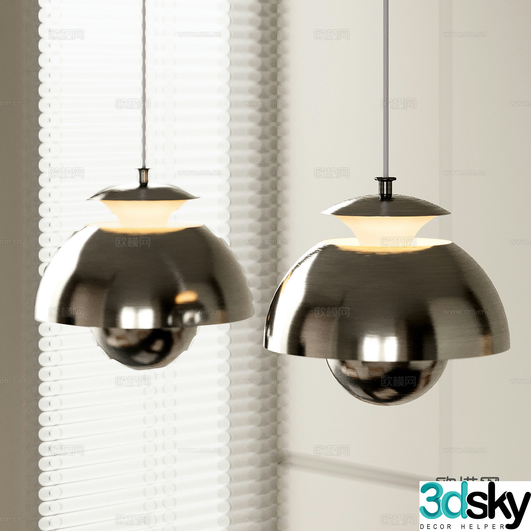 Medium style chandeliers metal chandeliers restaurant chandeliers decorative chandeliers 3D model