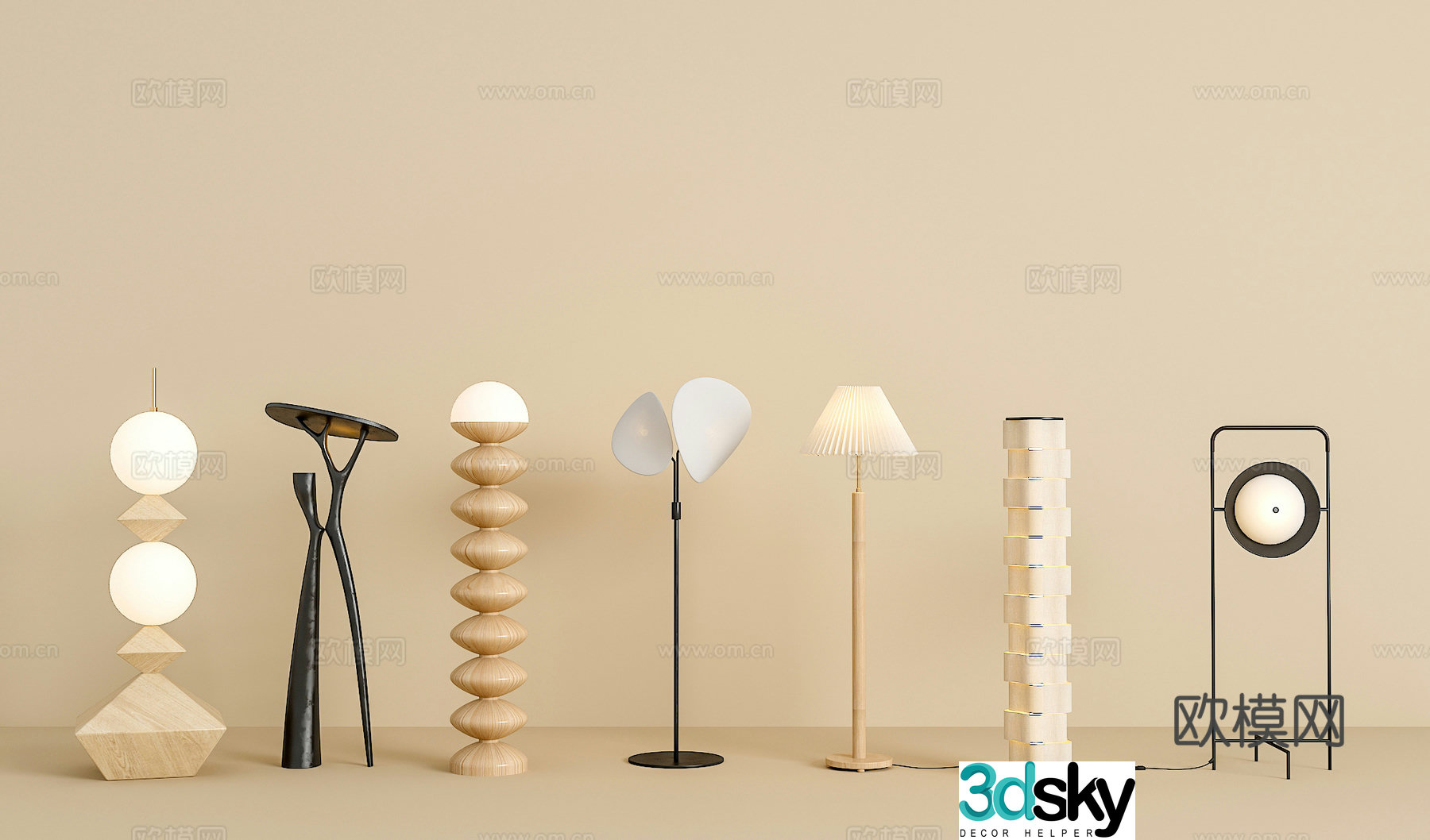 Floor lamp 3d model