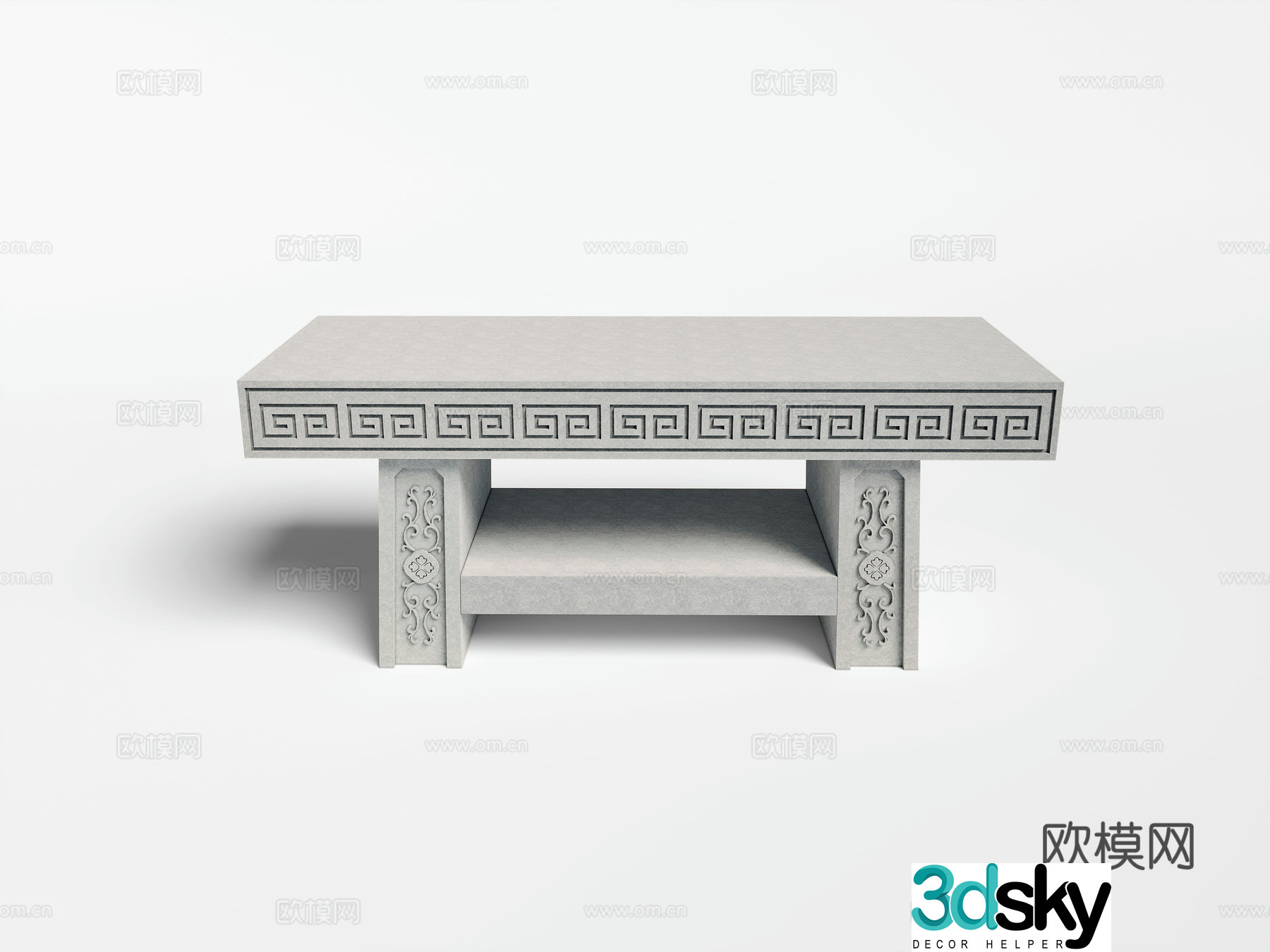 Stone table 3d model
