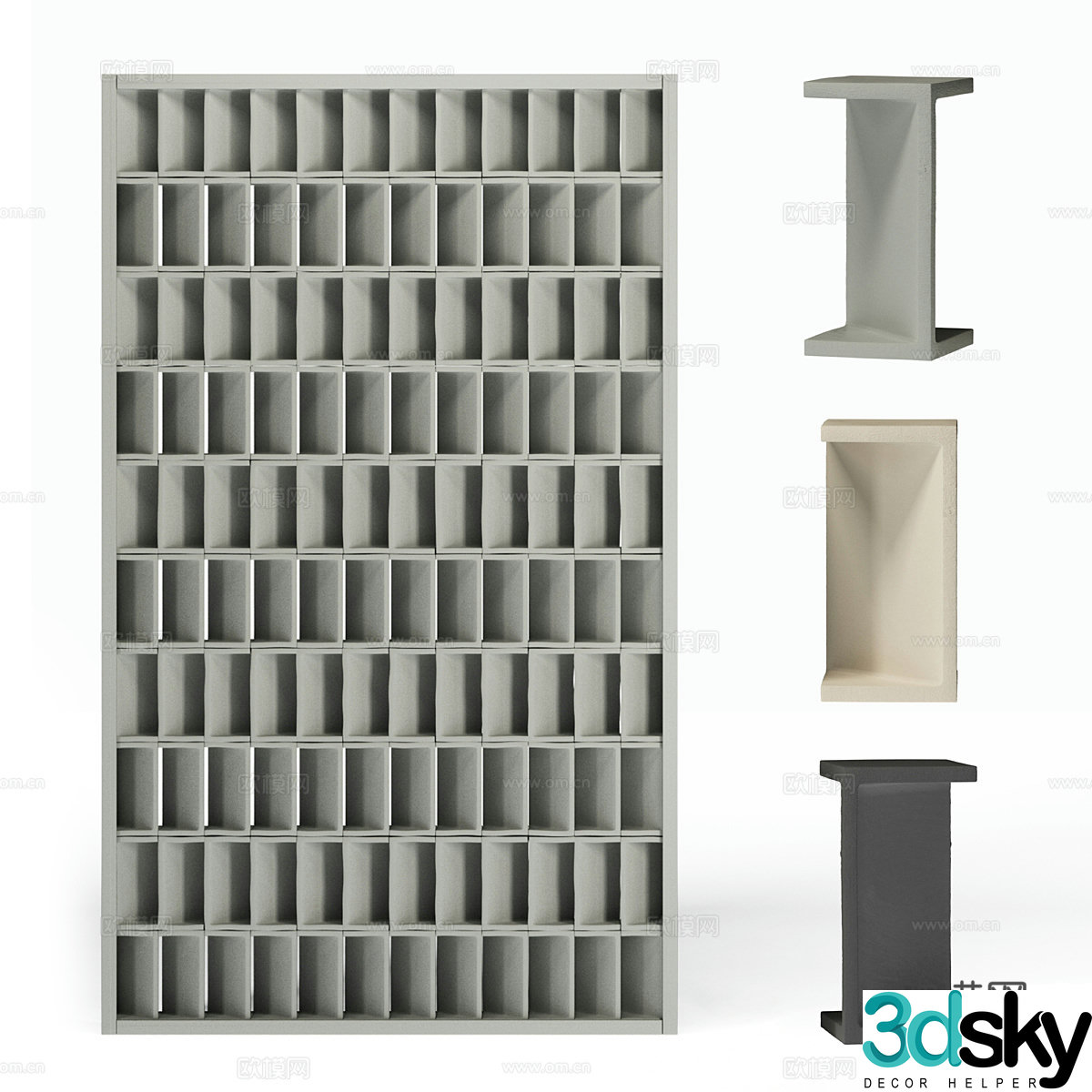 Cement brick Structural brick Foam brick New material 3D model