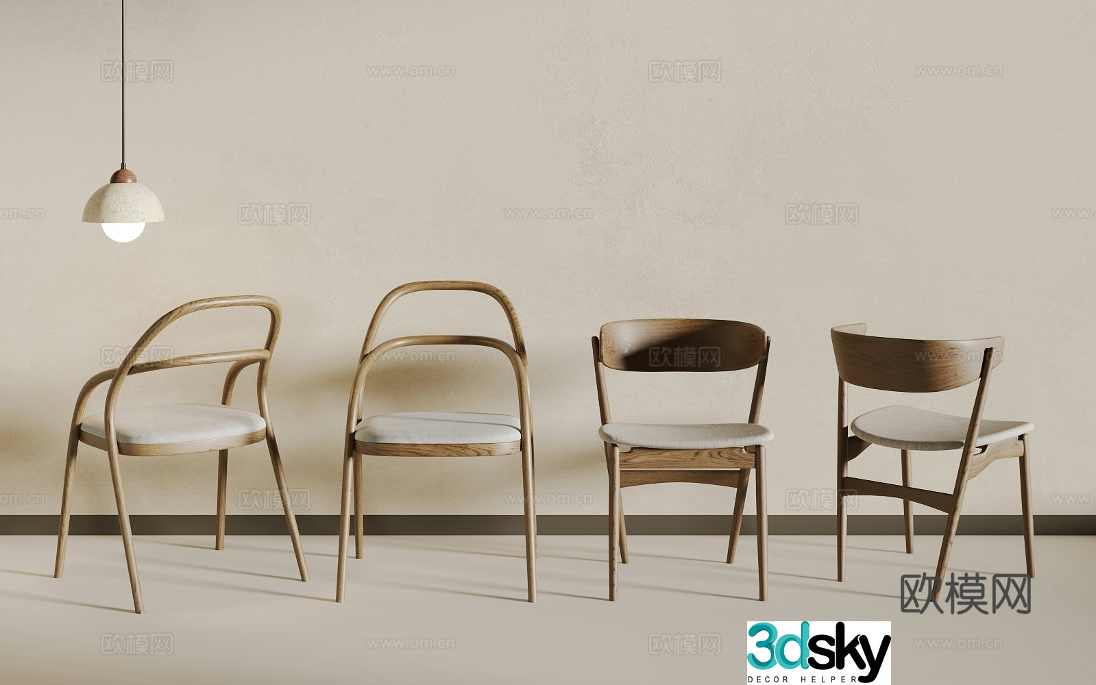 New Chinese chair 3D model
