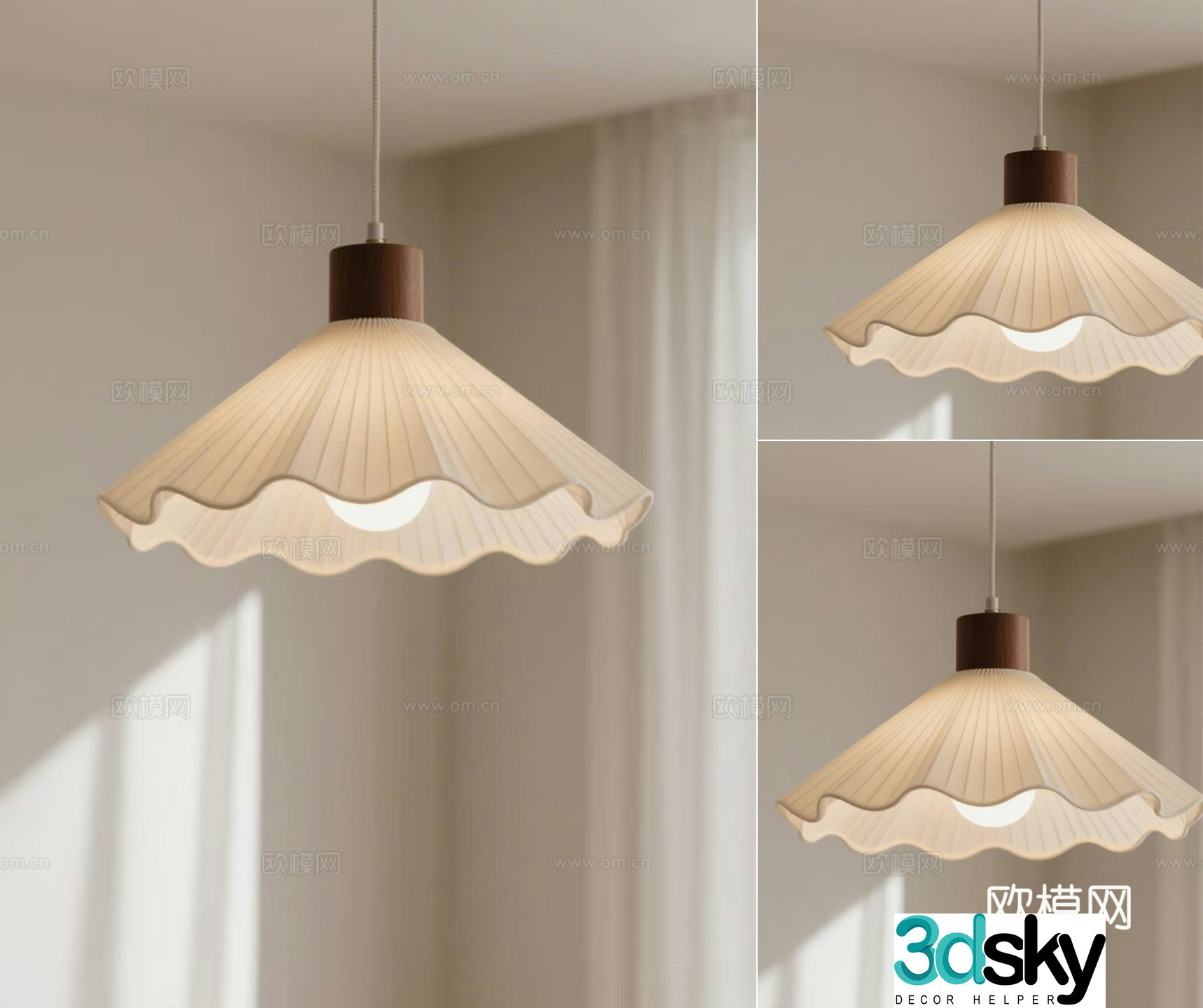 Modern small chandeliers bedside chandeliers bar chandeliers restaurant chandeliers 3D model