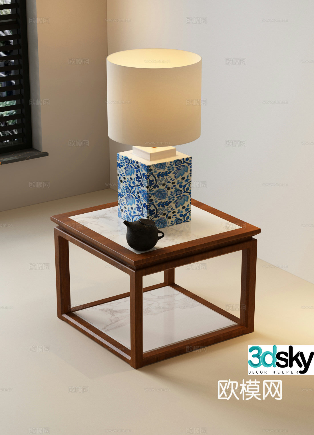 New Chinese desk lamp Song’s desk lamp New Chinese desk lamp Coffee table Song’s desk lamp 3D model