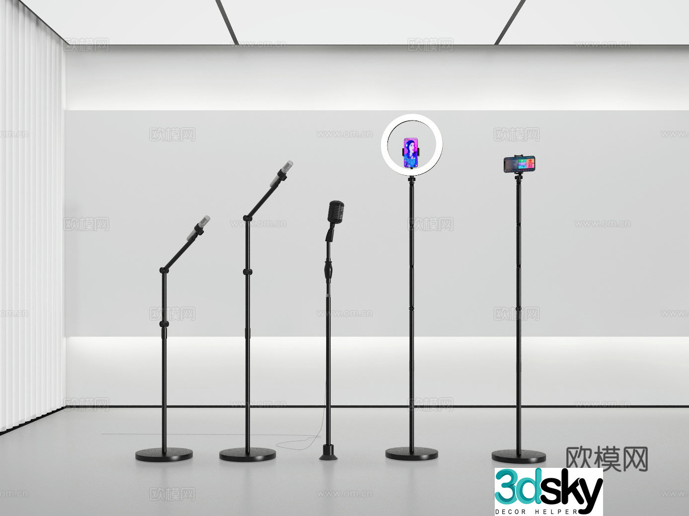 Live broadcast stand 3d model