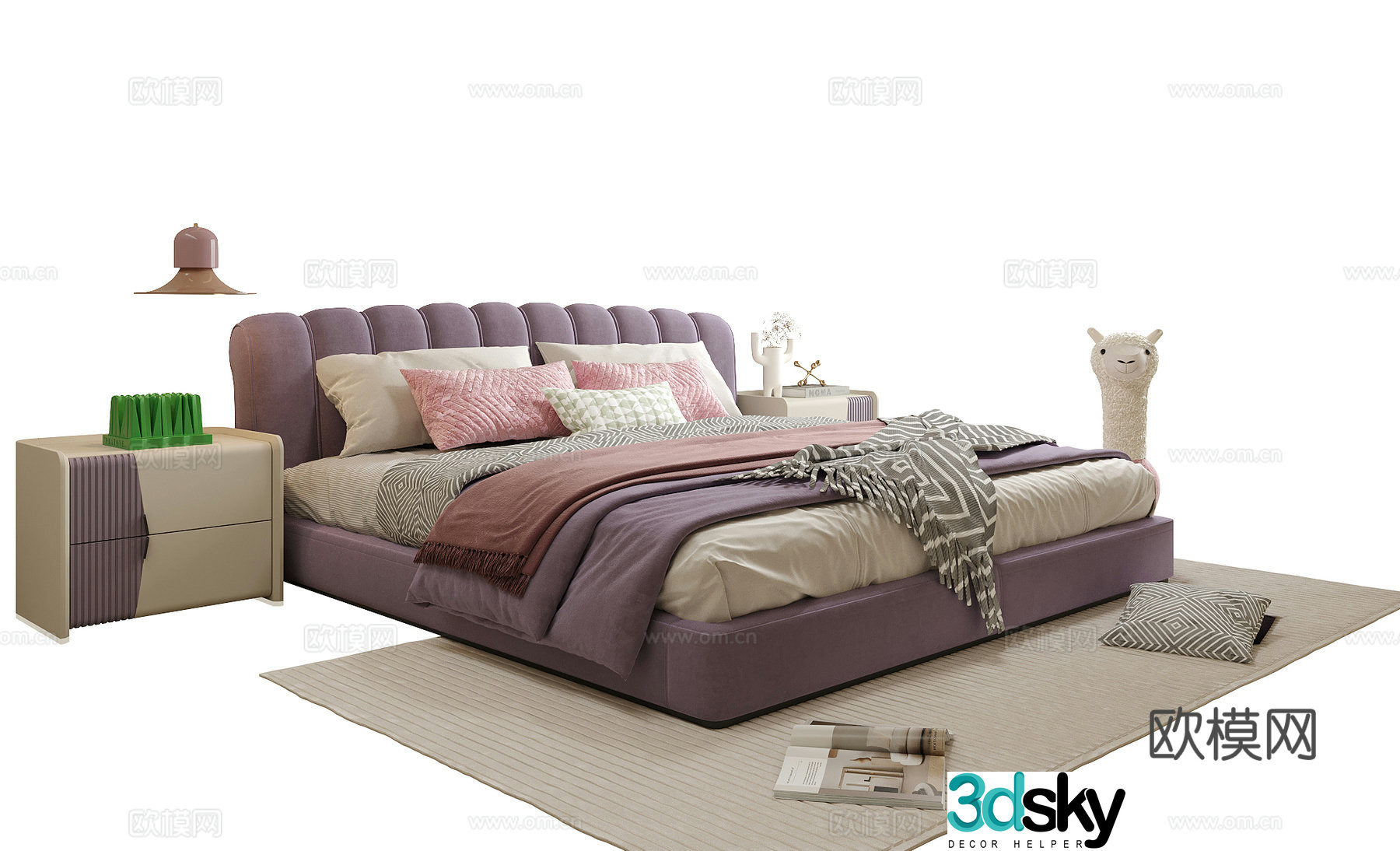 Modern children’s bed 3d model
