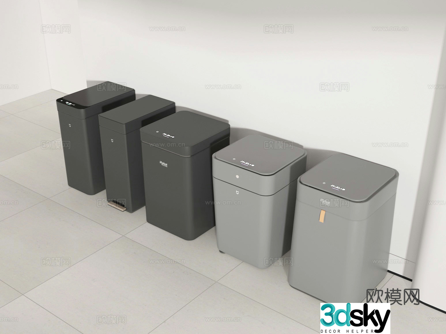 Trash can 3d model