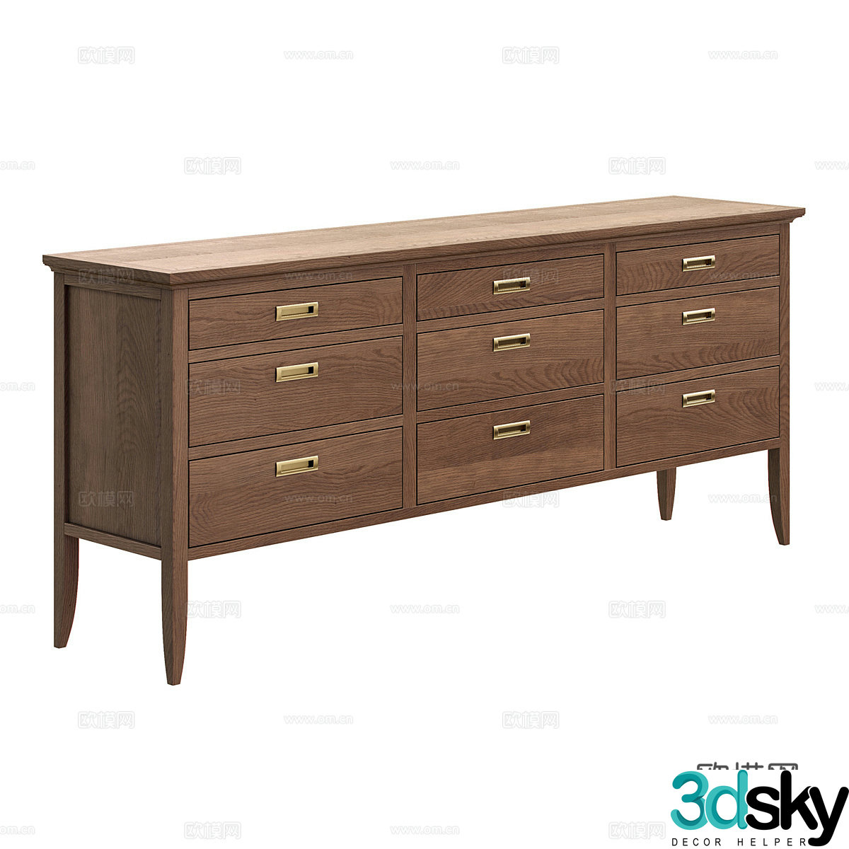 Decorative cabinet 3d model