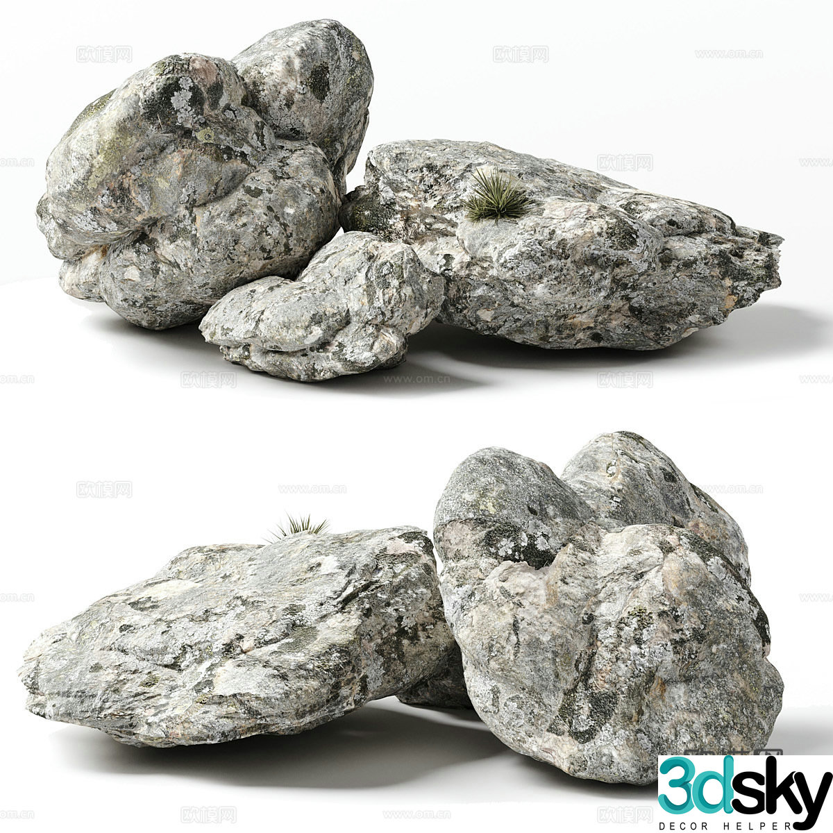 New Chinese landscape stone 3D model