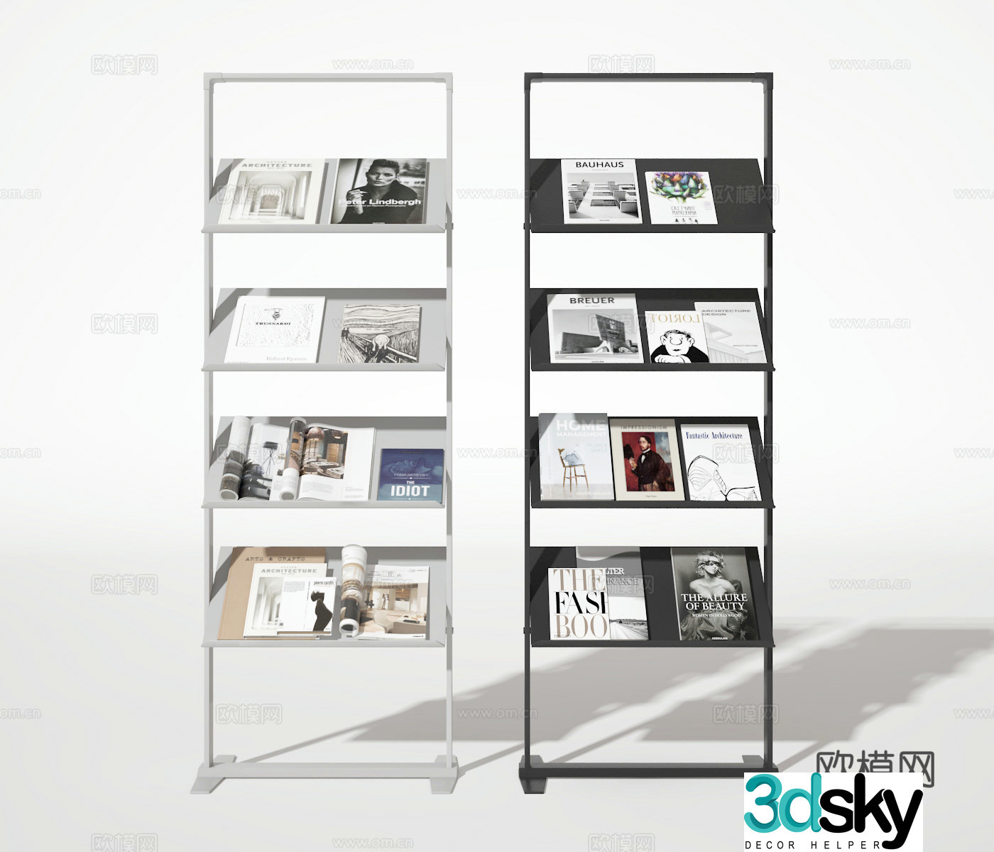 Bookshelf 3D model