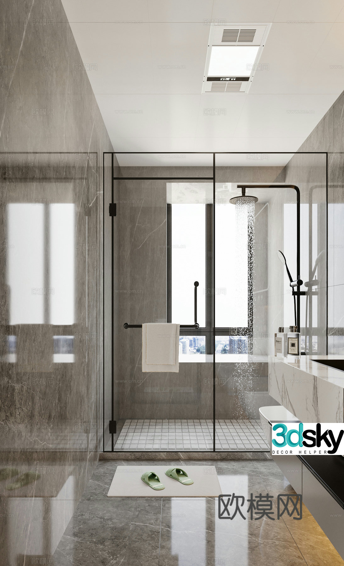 Modern bathroom 3d model
