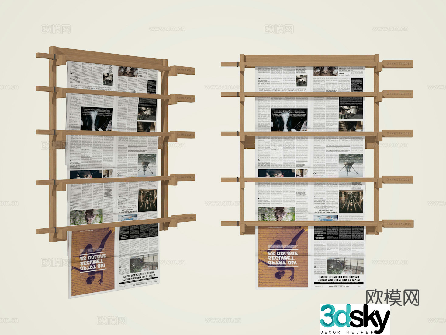 Newspaper stand 3d model