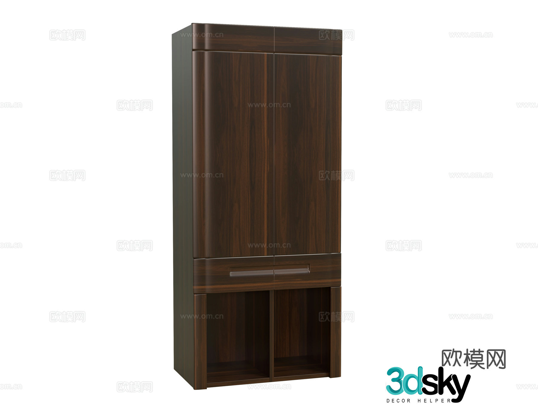 New Chinese bookcase 3D model