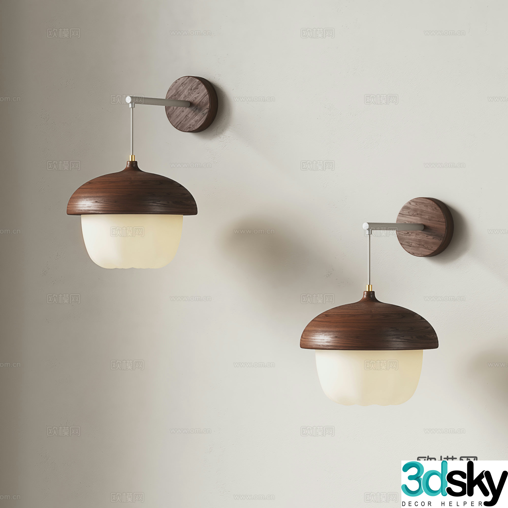 Middle-aged style wall lamp retro style wall lamp Italian style wall lamp bedside wall lamp Wasabi wind wall lamp 3d model