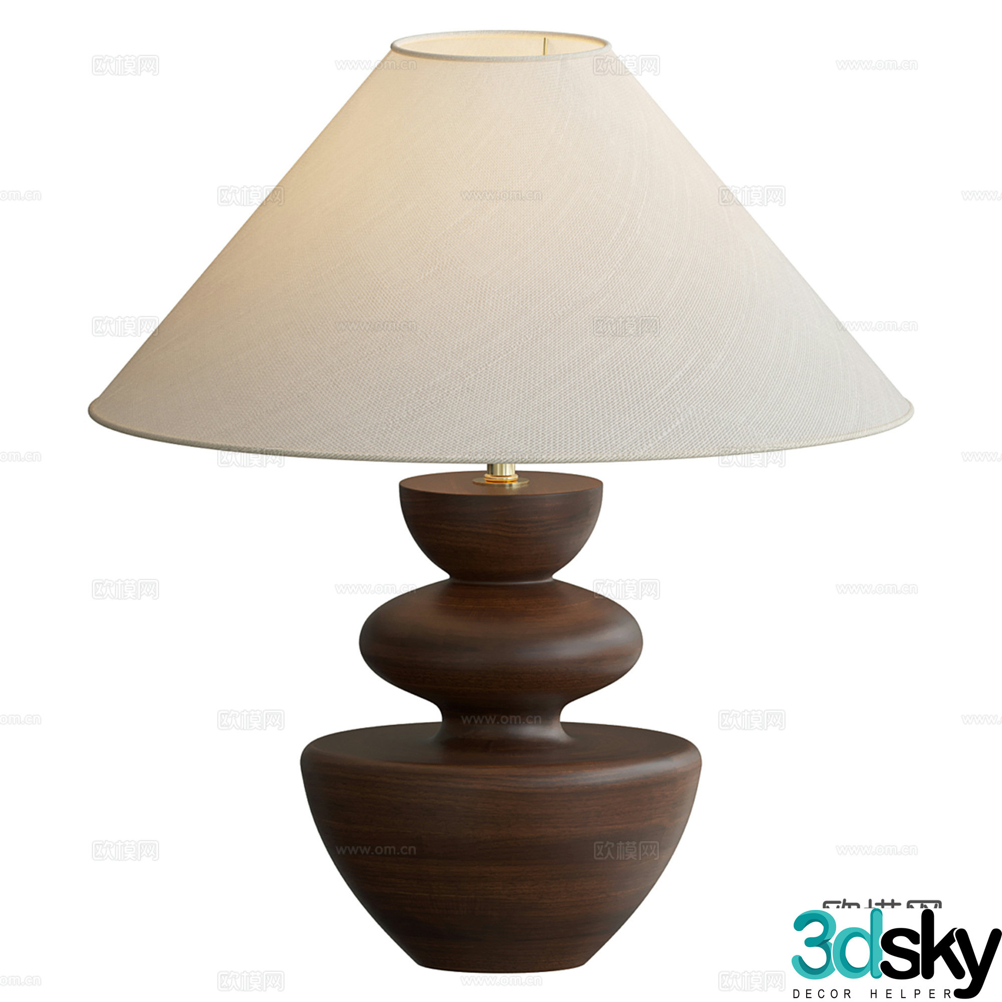 Modern light luxury desk lamp 3D model