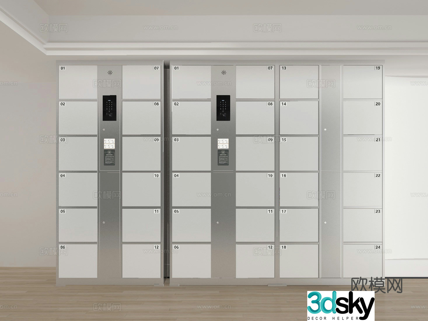 3d model of locker