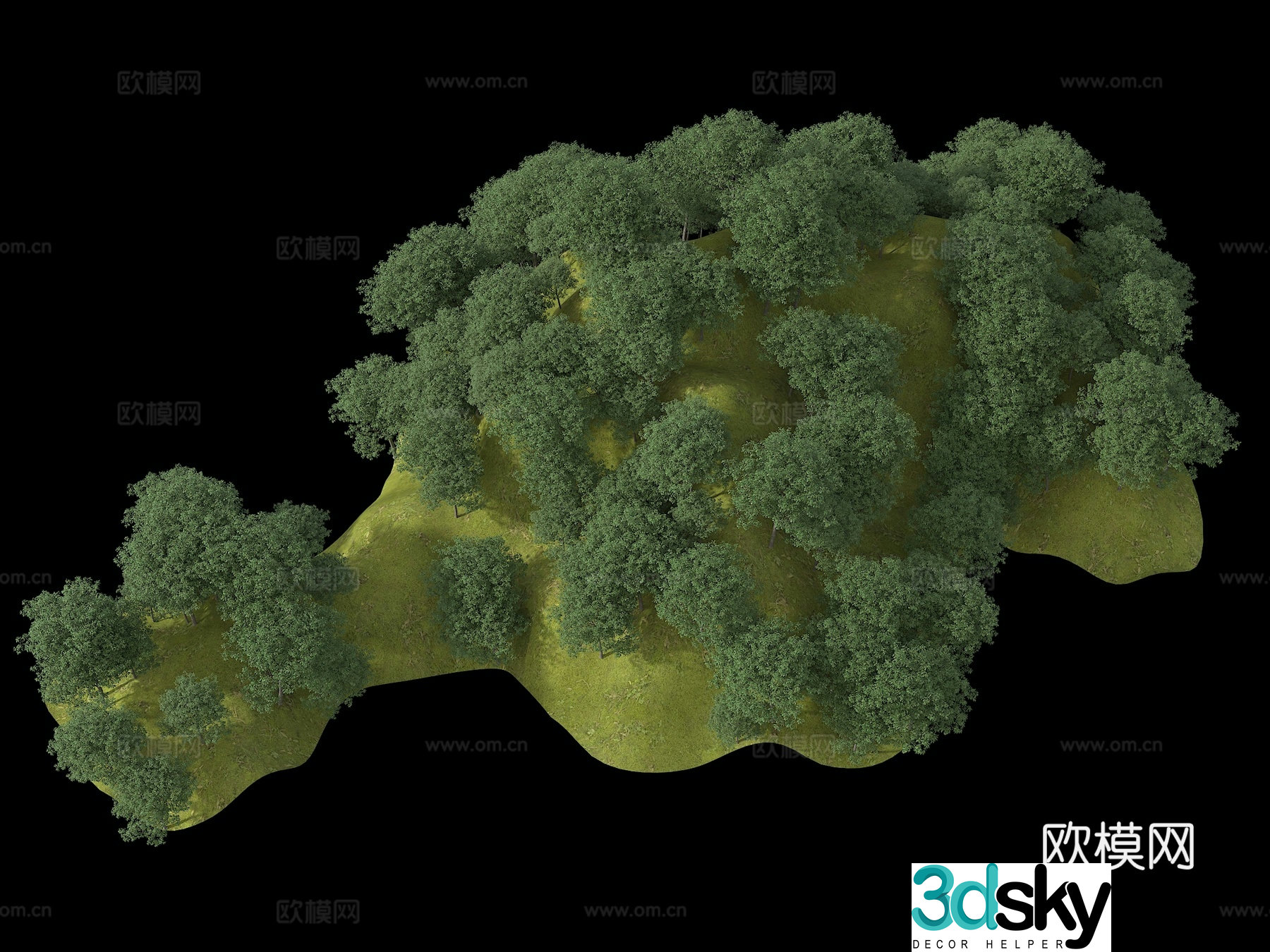 Modern exterior mountain Mountain Landscape mountain Full model mountain Bird’s view of the mountain Micro-terrain Grass slope Natural 3D model