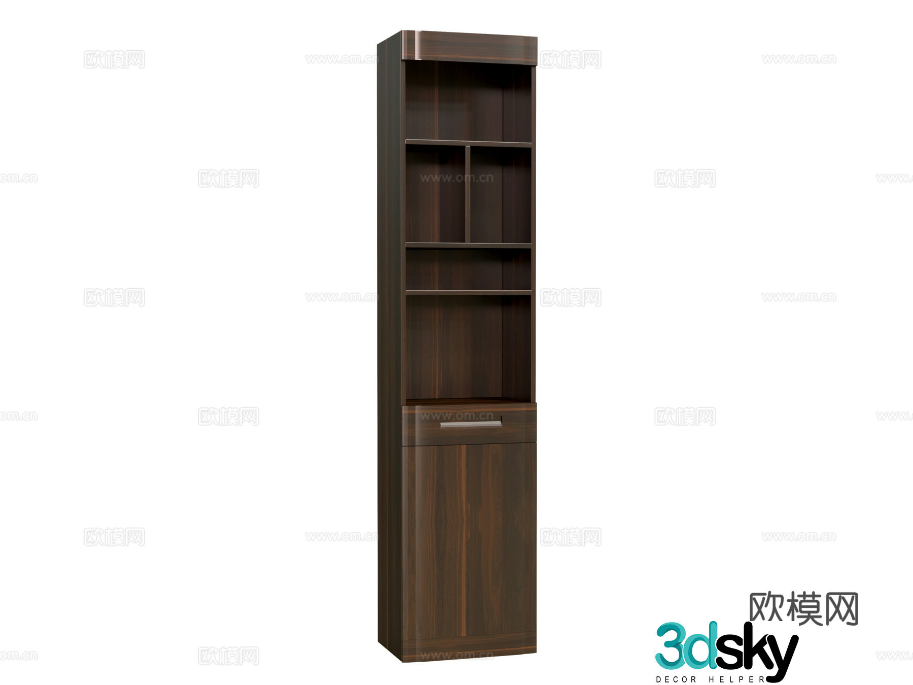 New Chinese bookcase 3D model