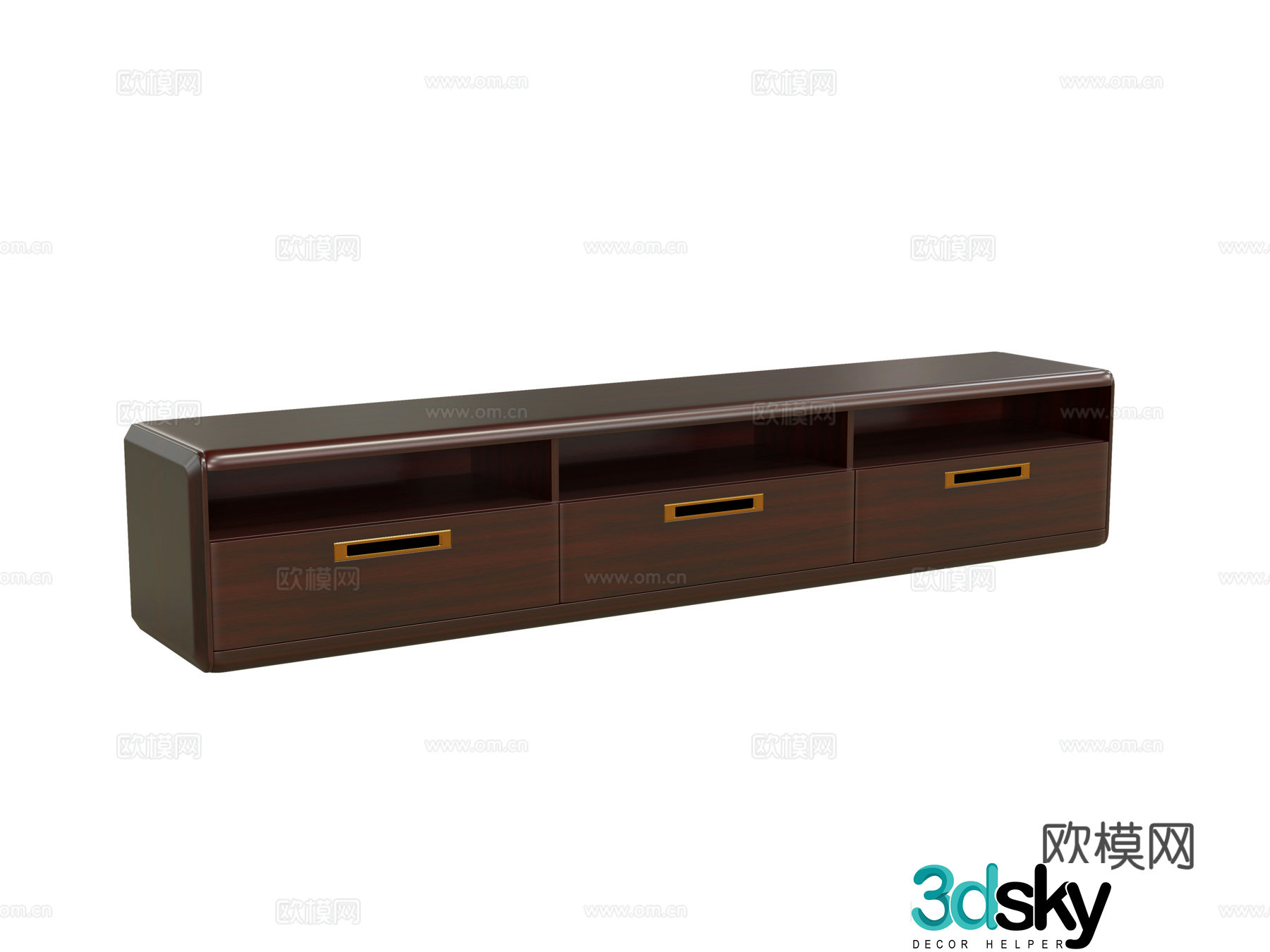 New Chinese TV cabinet 3D model