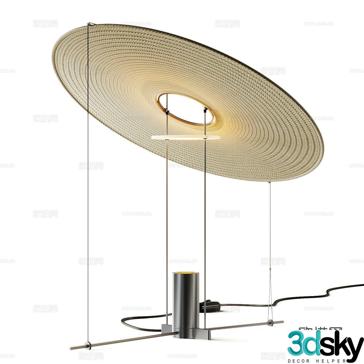 Modern minimalist desk lamp 3d model