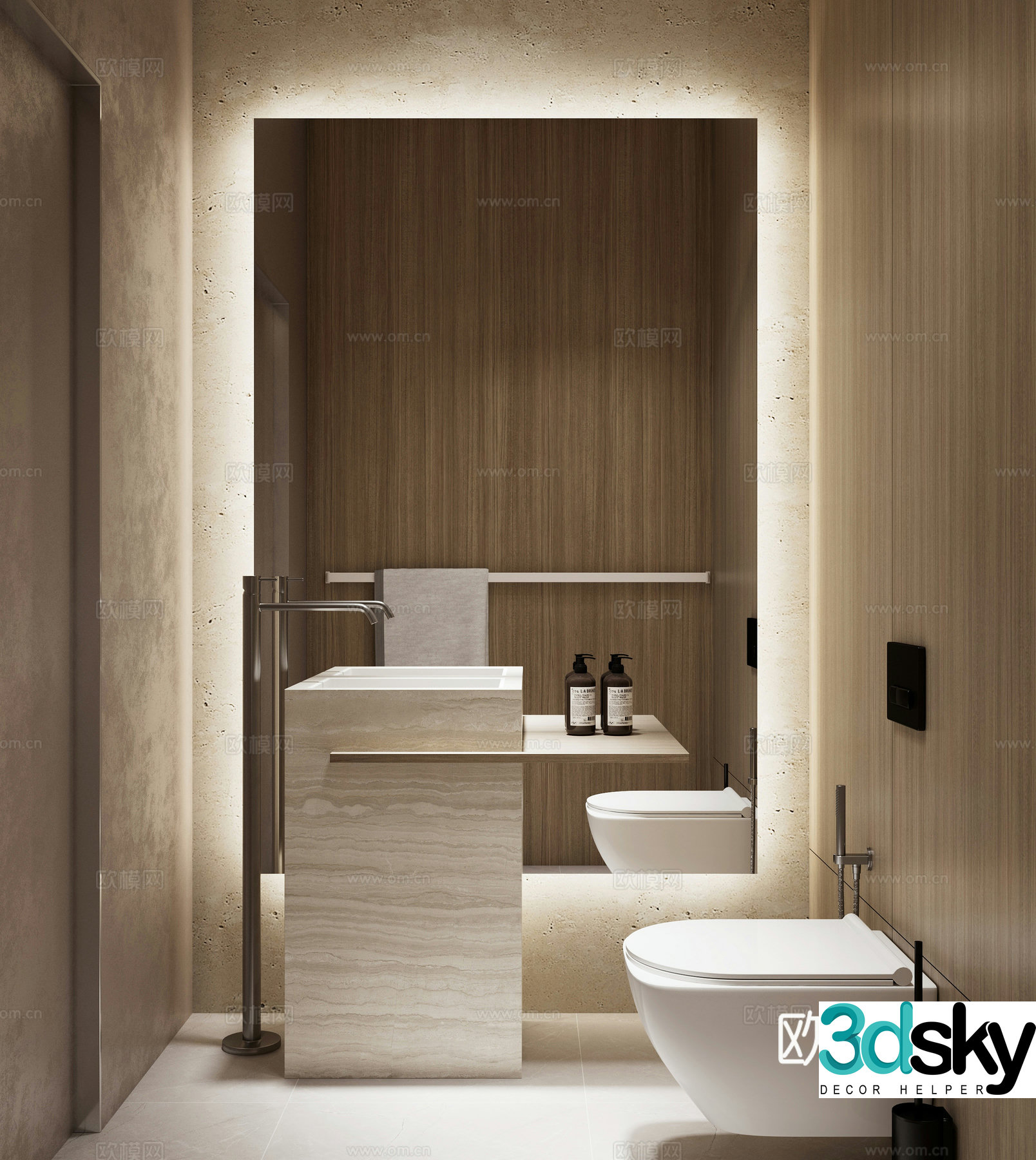 Wasabi Bathroom 3D Model