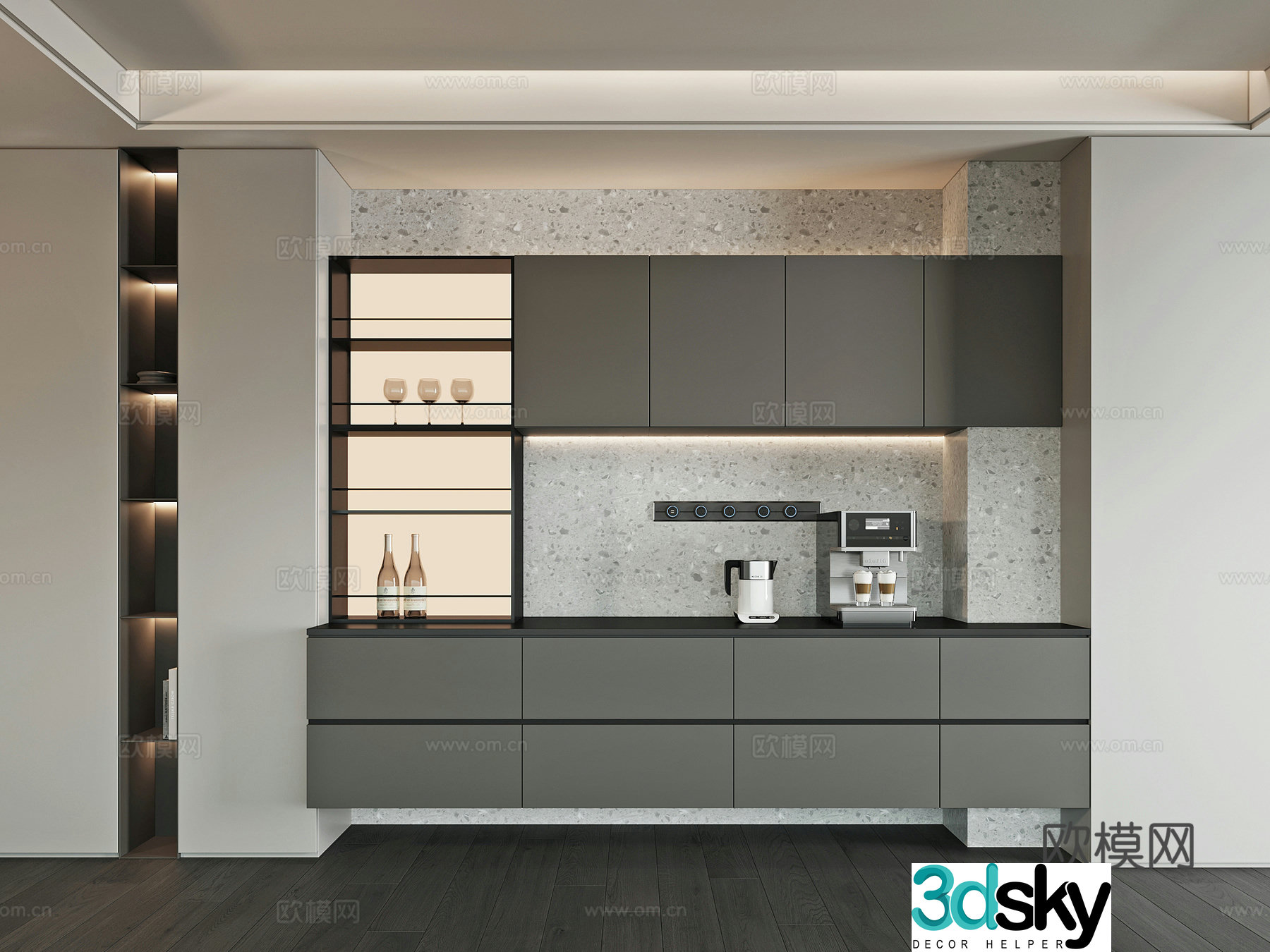 Modern sideboard 3D model
