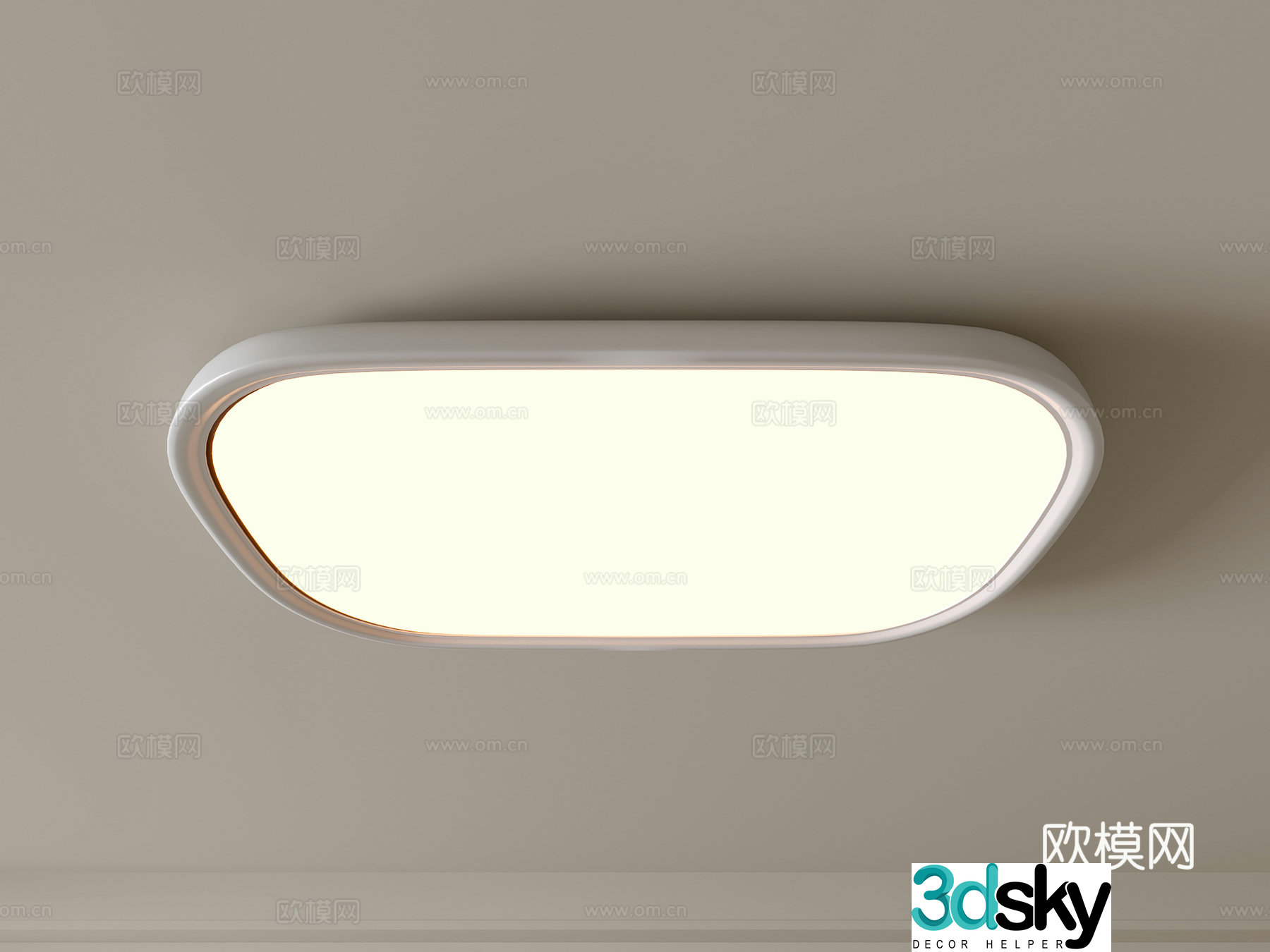 Modern ceiling lamp Geometric ceiling lamp Bedroom lamp Artistic shaped lamp Fashion living room lamp 3D model