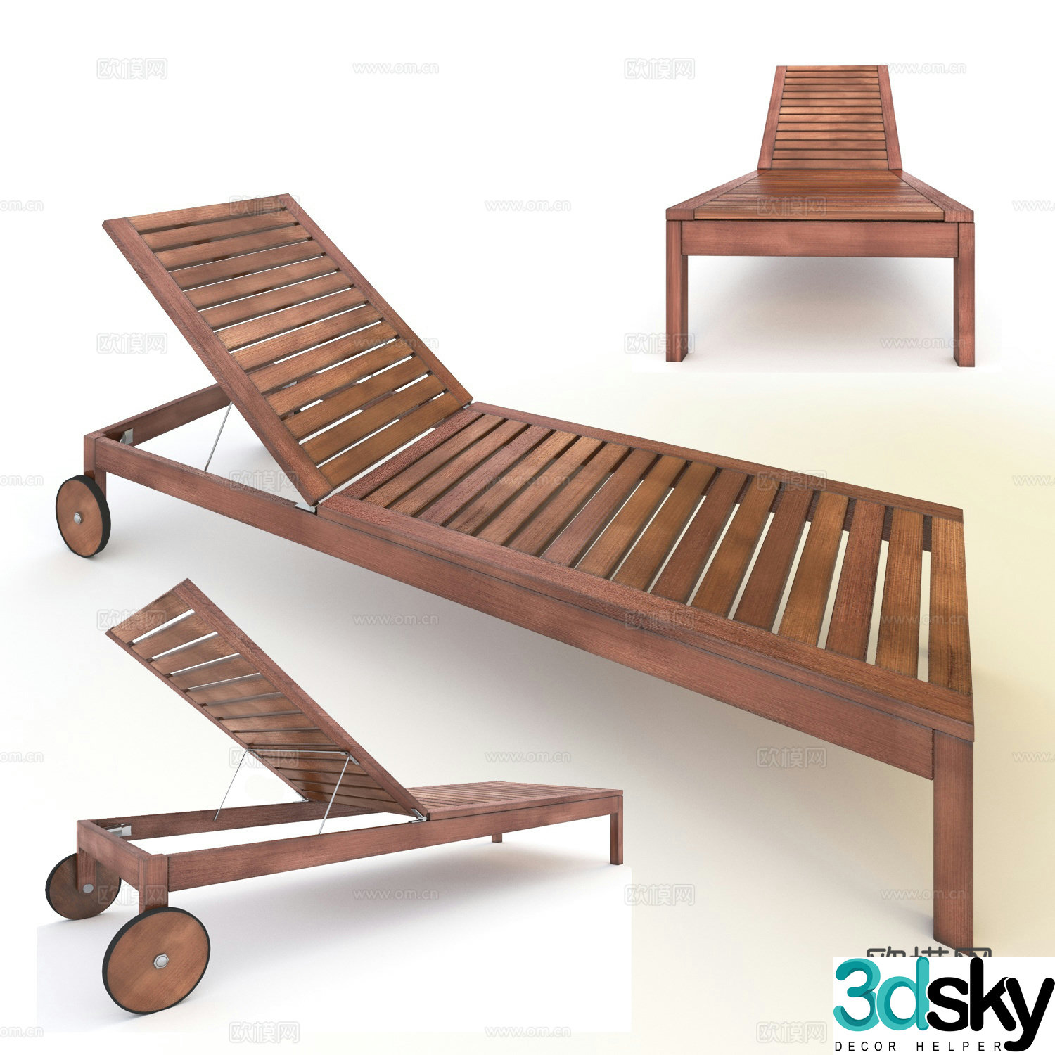3d model of recliner