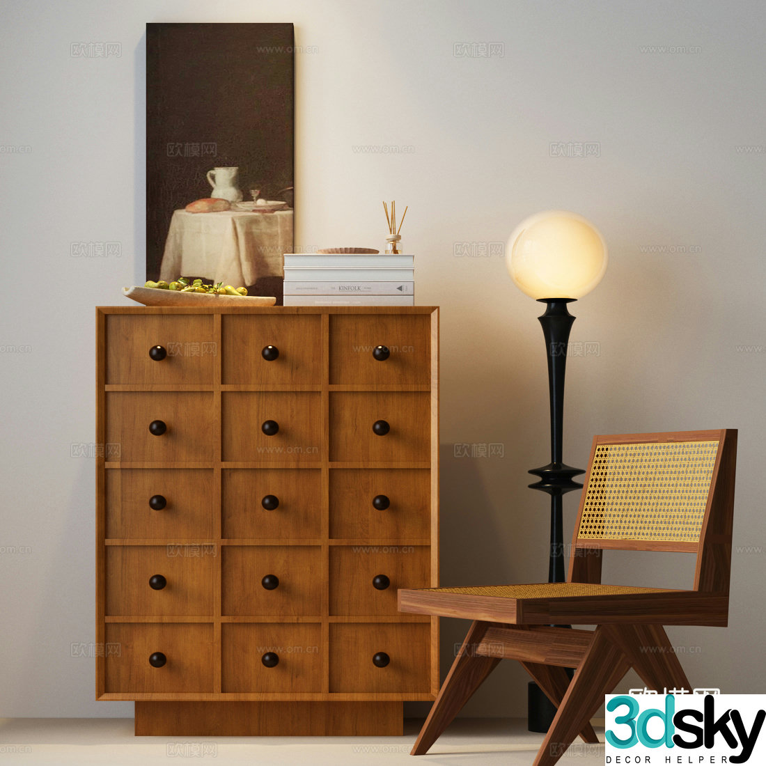 Chest of drawers chest of drawers medieval decoration cabinet medieval side cabinet modern medieval chest of drawers 3D model