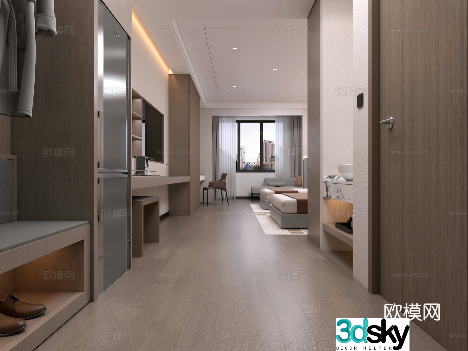 Modern apartment 3d model