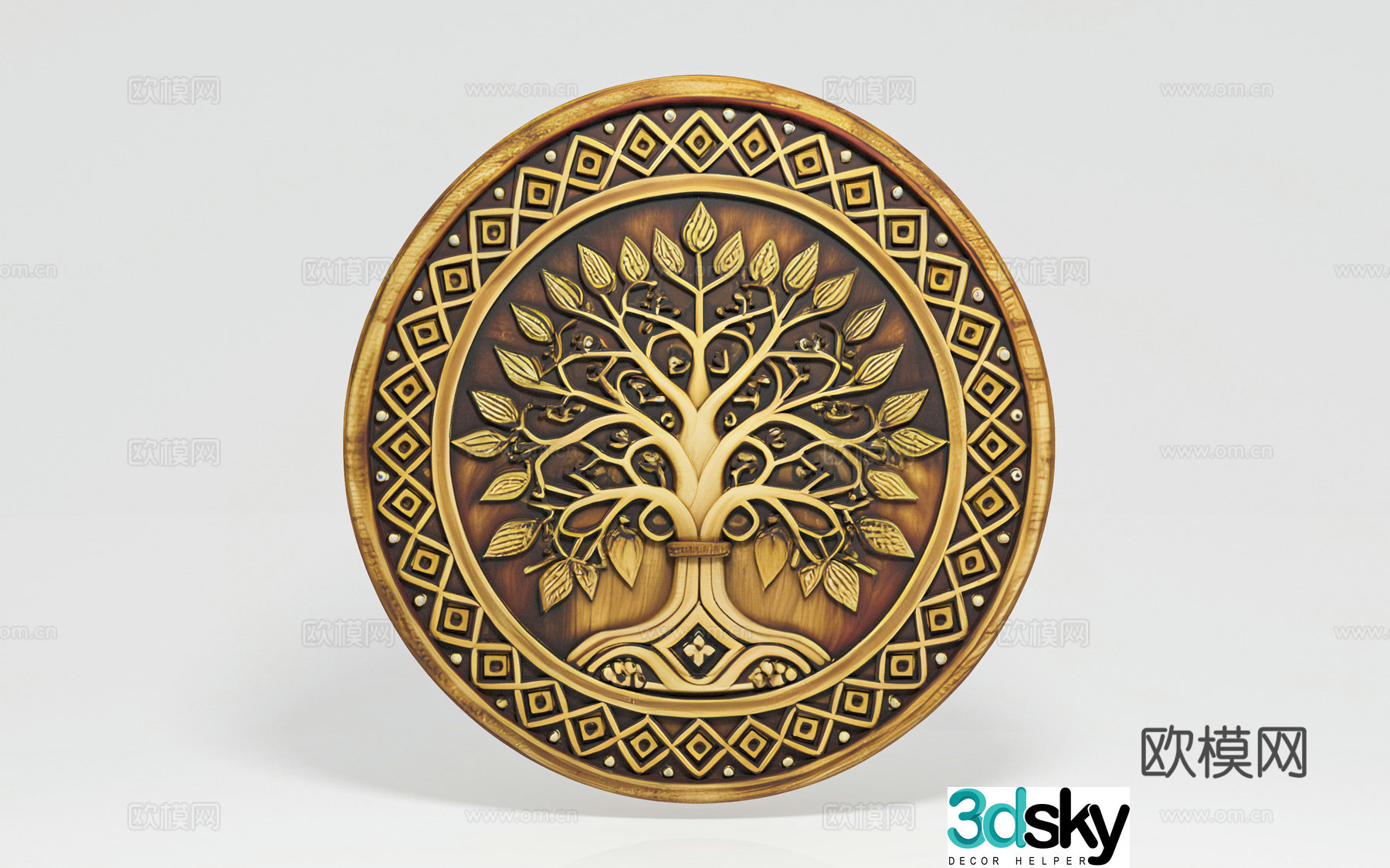 Relief badge carving ornaments Art ornaments Abstract creativity Cultural symbols Wall ornaments Decoration 3D model