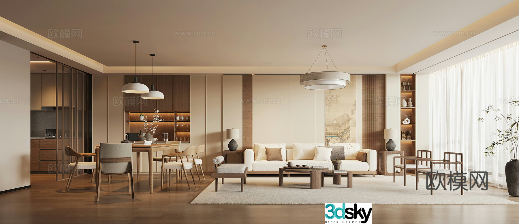 Song style restaurant 3D model