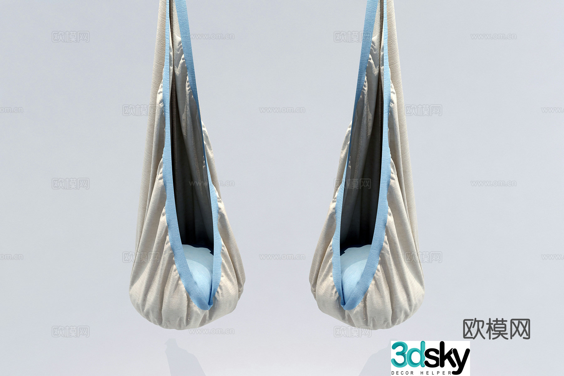 Modern hanging chair sleeping bag hanging bag 3d model