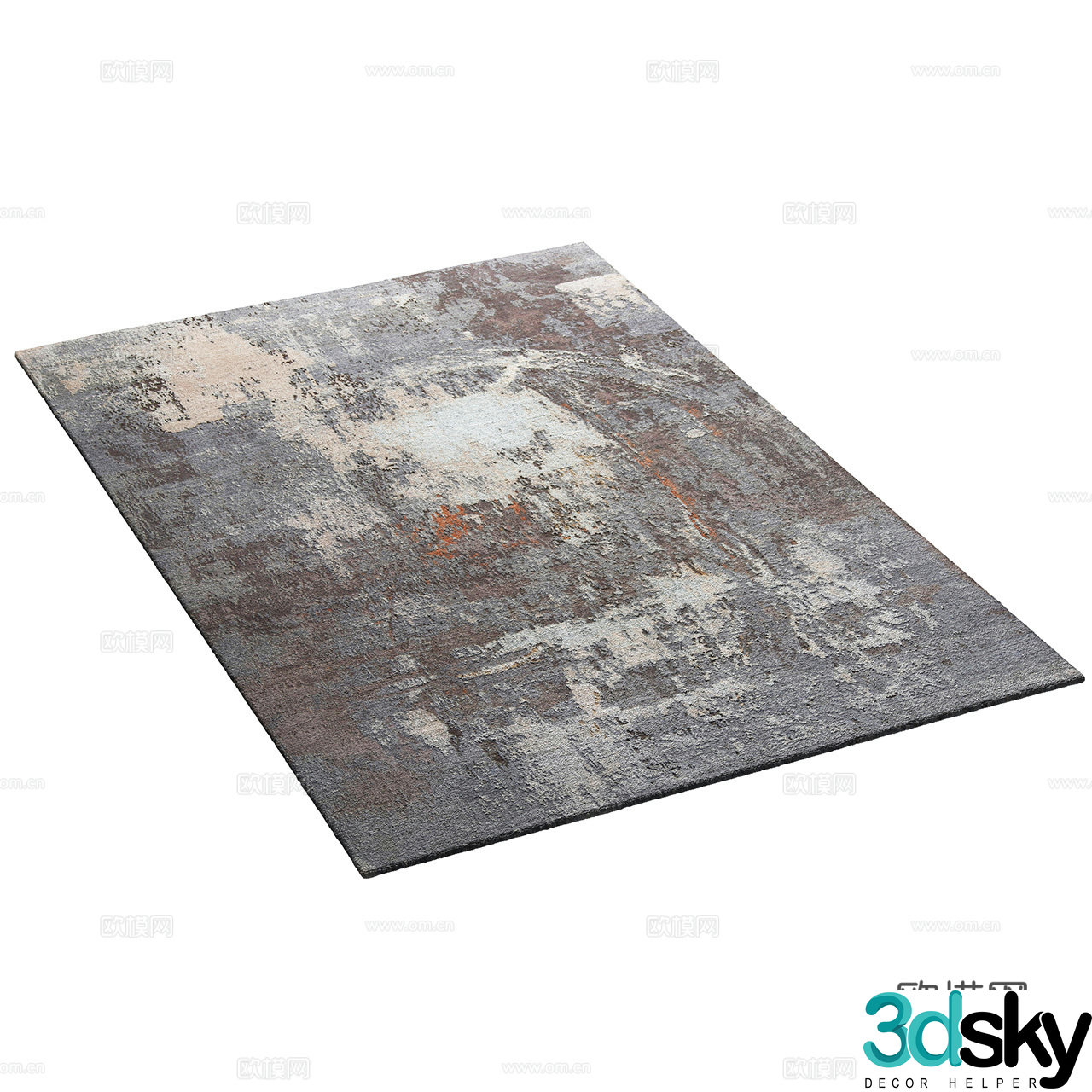 Thibault Modern Carpet Italian Carpet Square Carpet Abstract Carpet 3D Model