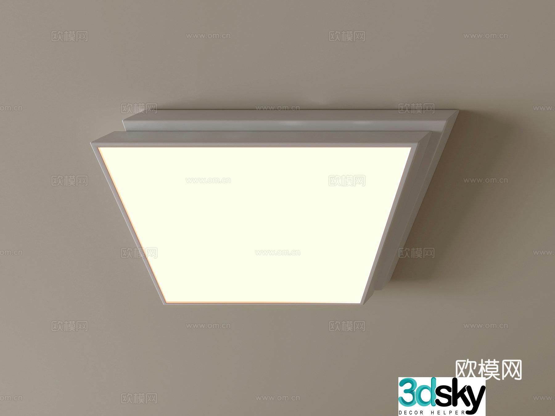 Modern ceiling lamp Geometric ceiling lamp Bedroom lamp Artistic shaped lamp Fashion living room lamp 3D model