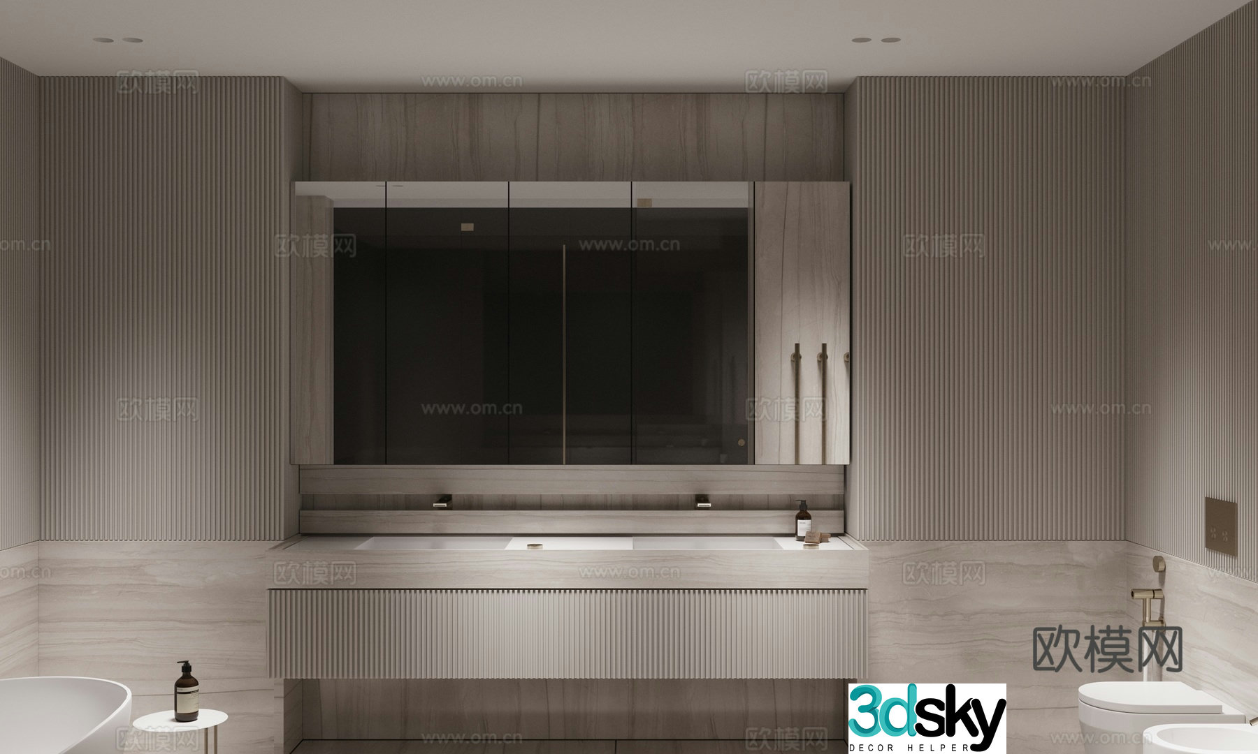 Modern bathroom 3d model