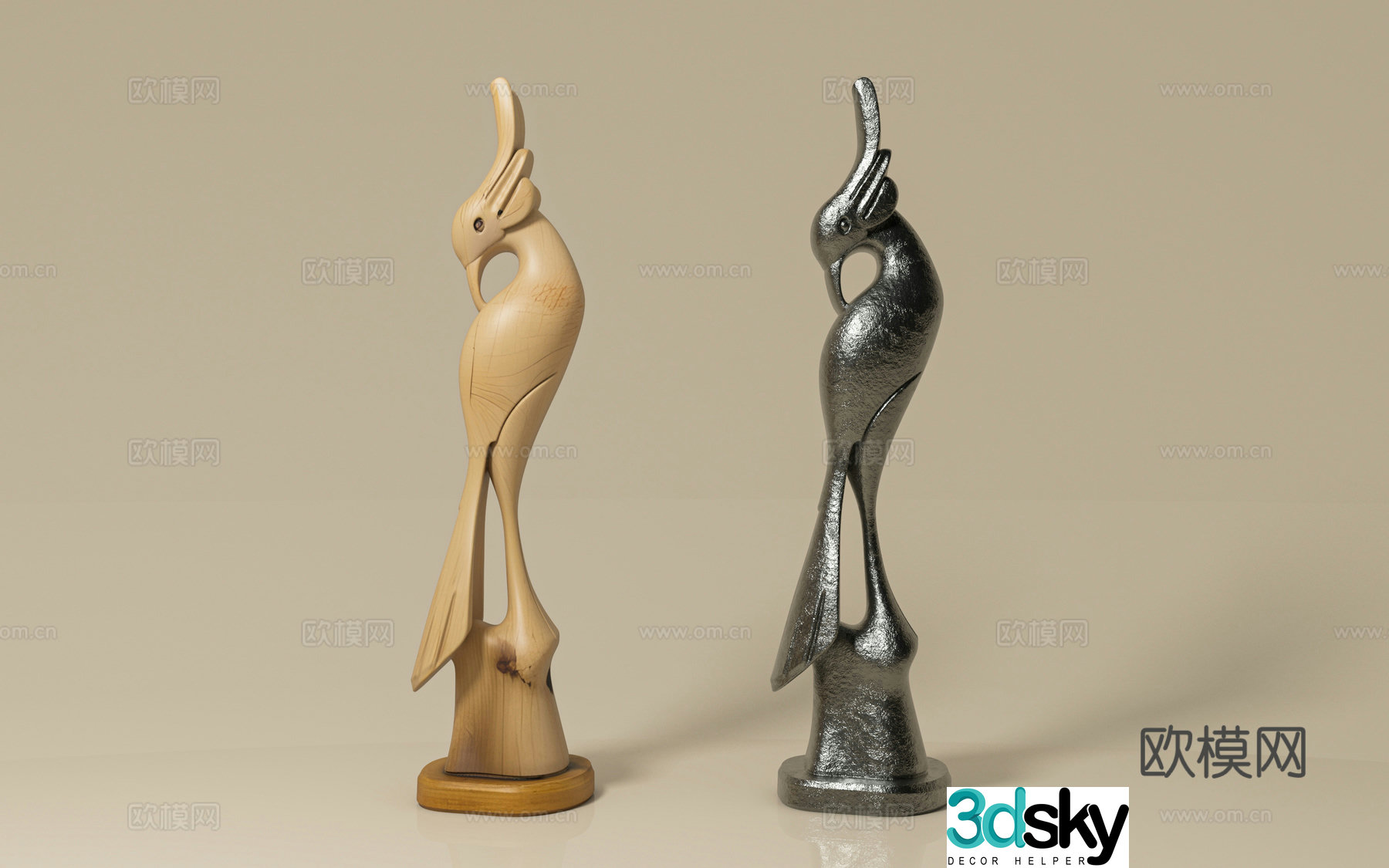 Bird sculpture creative ornaments Sculpture ornaments Ornaments Decoration Creative ornaments Art abstract Art 3D model