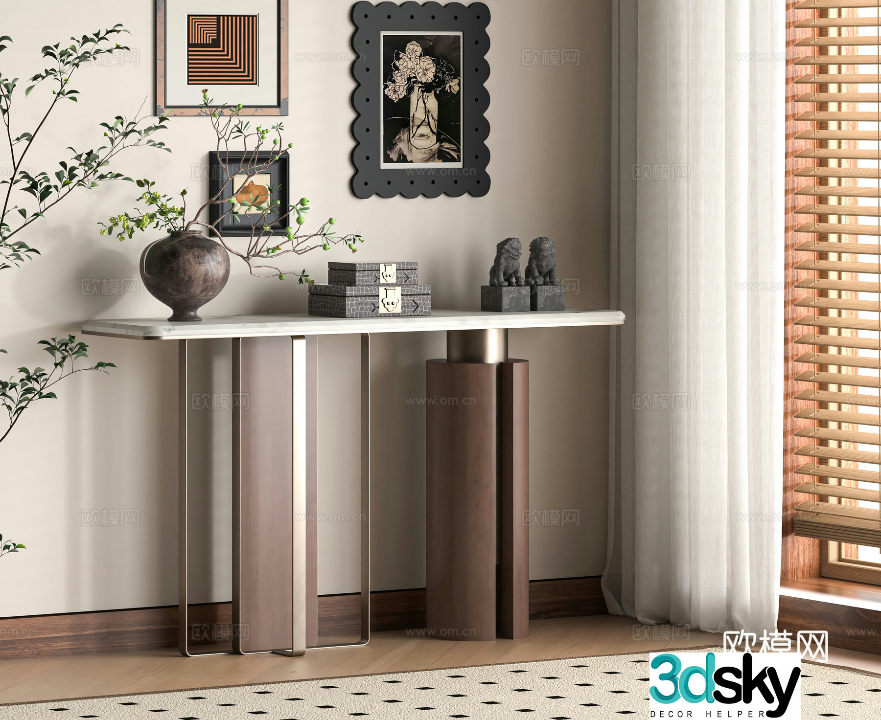 Modern 3D model
