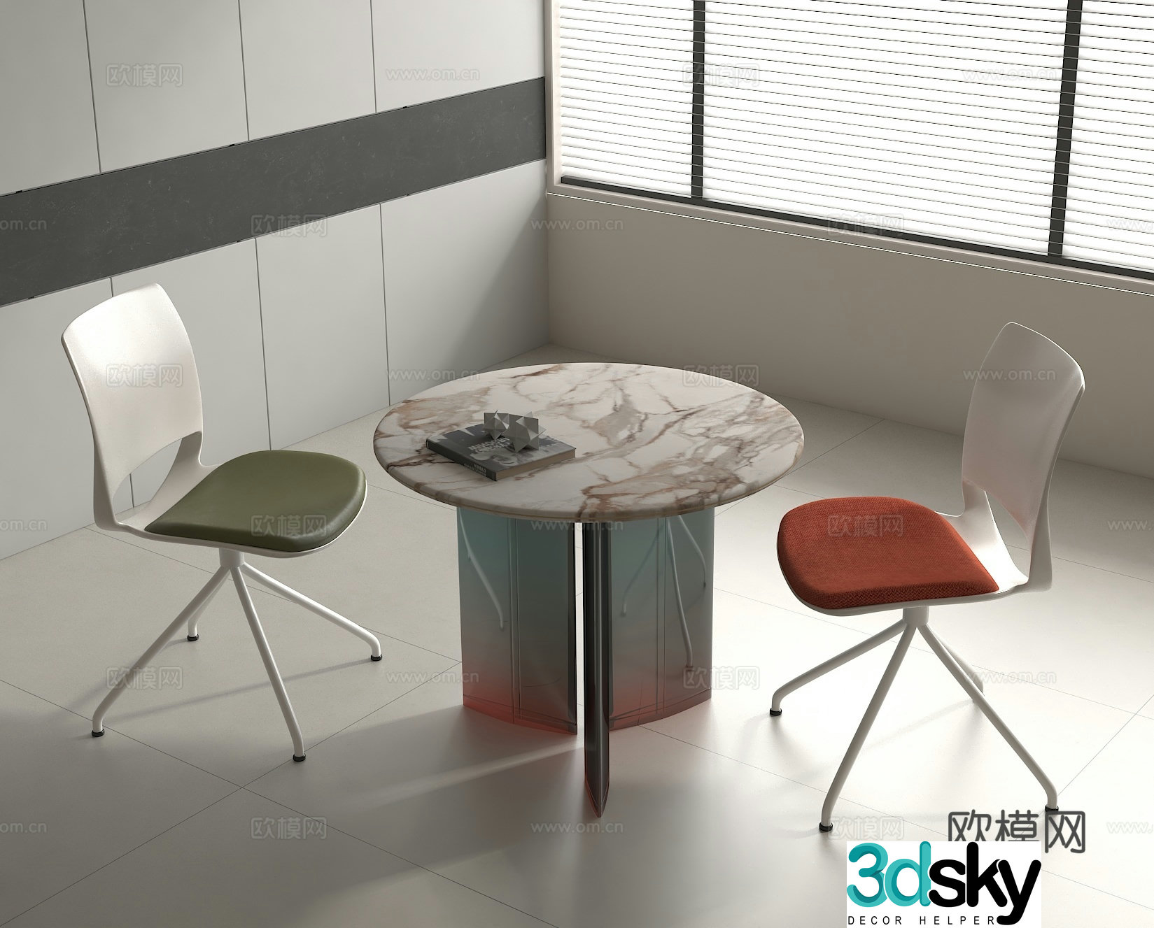 Leisure table and chairs coffee table and chairs negotiation table and chairs 3D model