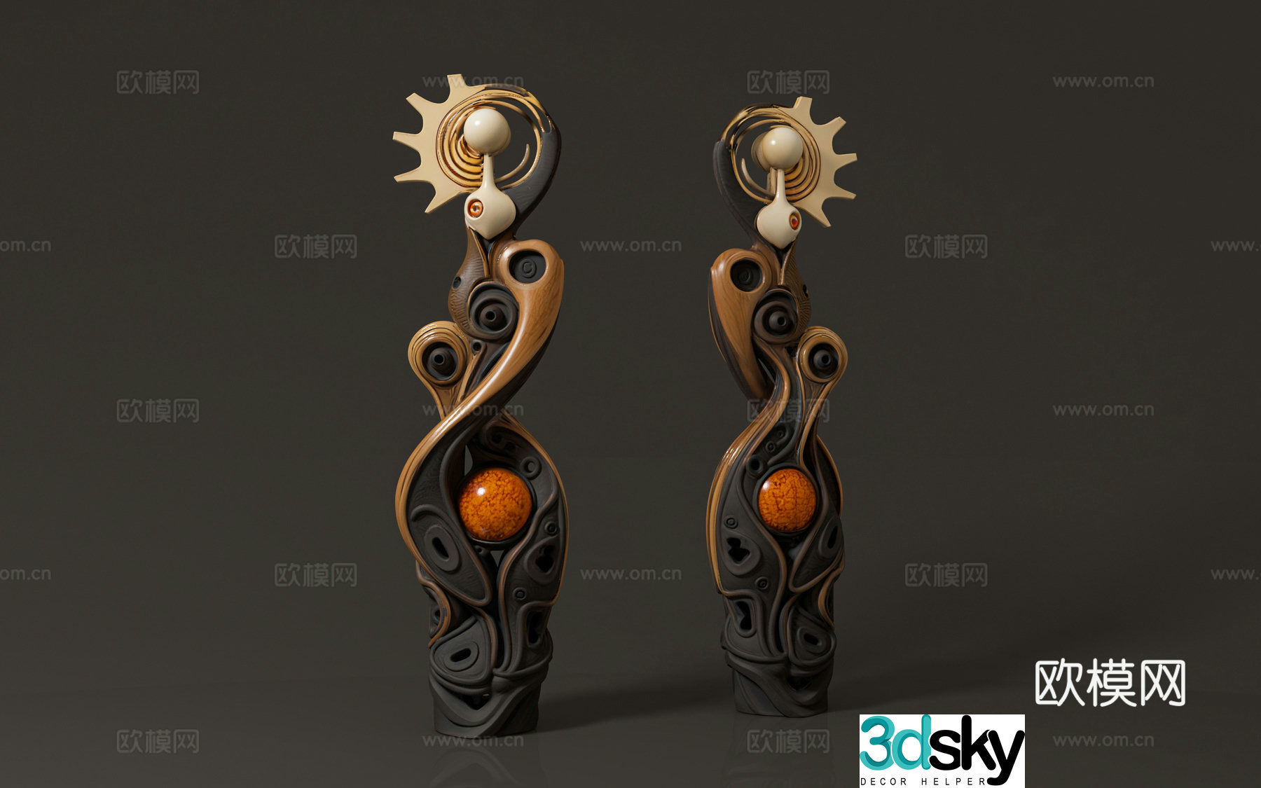 Art ornaments Creative sculpture Sculpture ornaments Abstract creativity Atmosphere decoration Game props Product 3D model