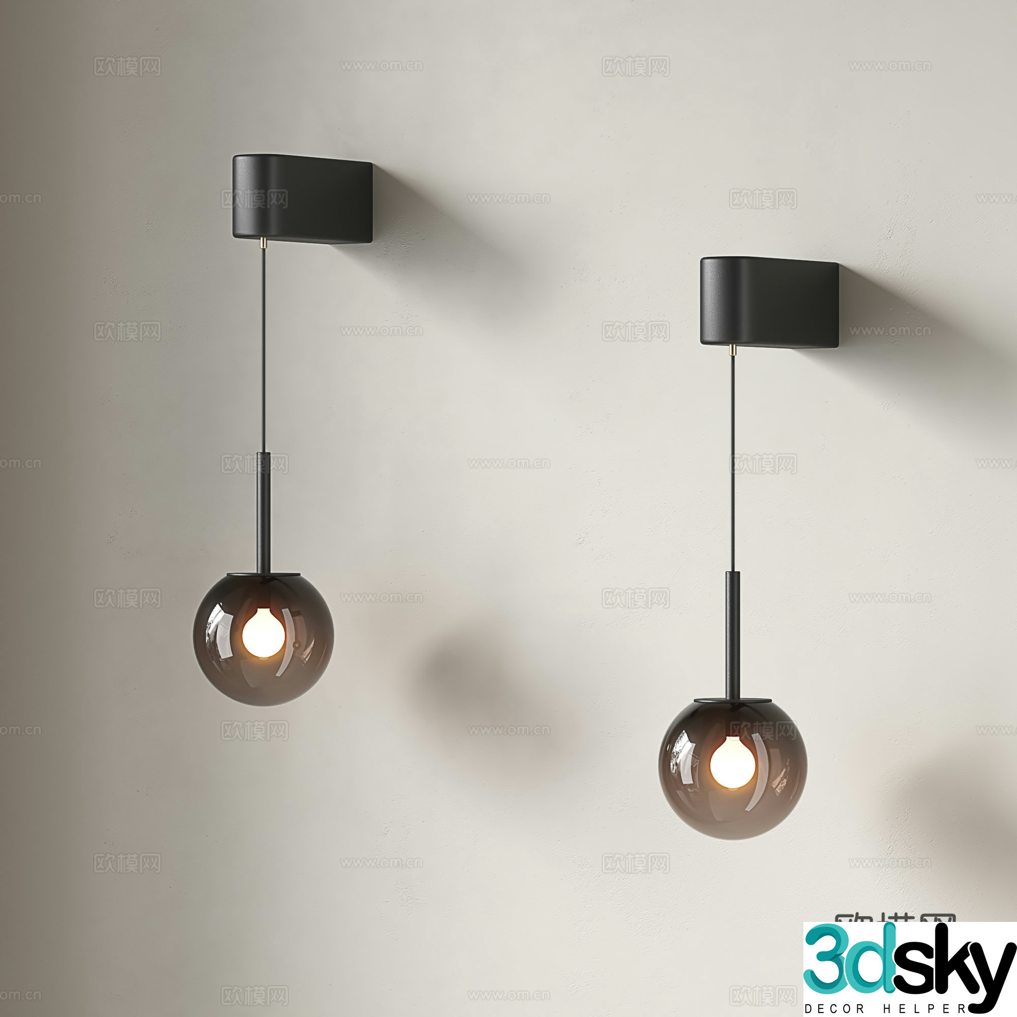 Italian wall lamp Modern bedside wall lamp Minimalist wall lamp Simple atmosphere wall lamp 3D model