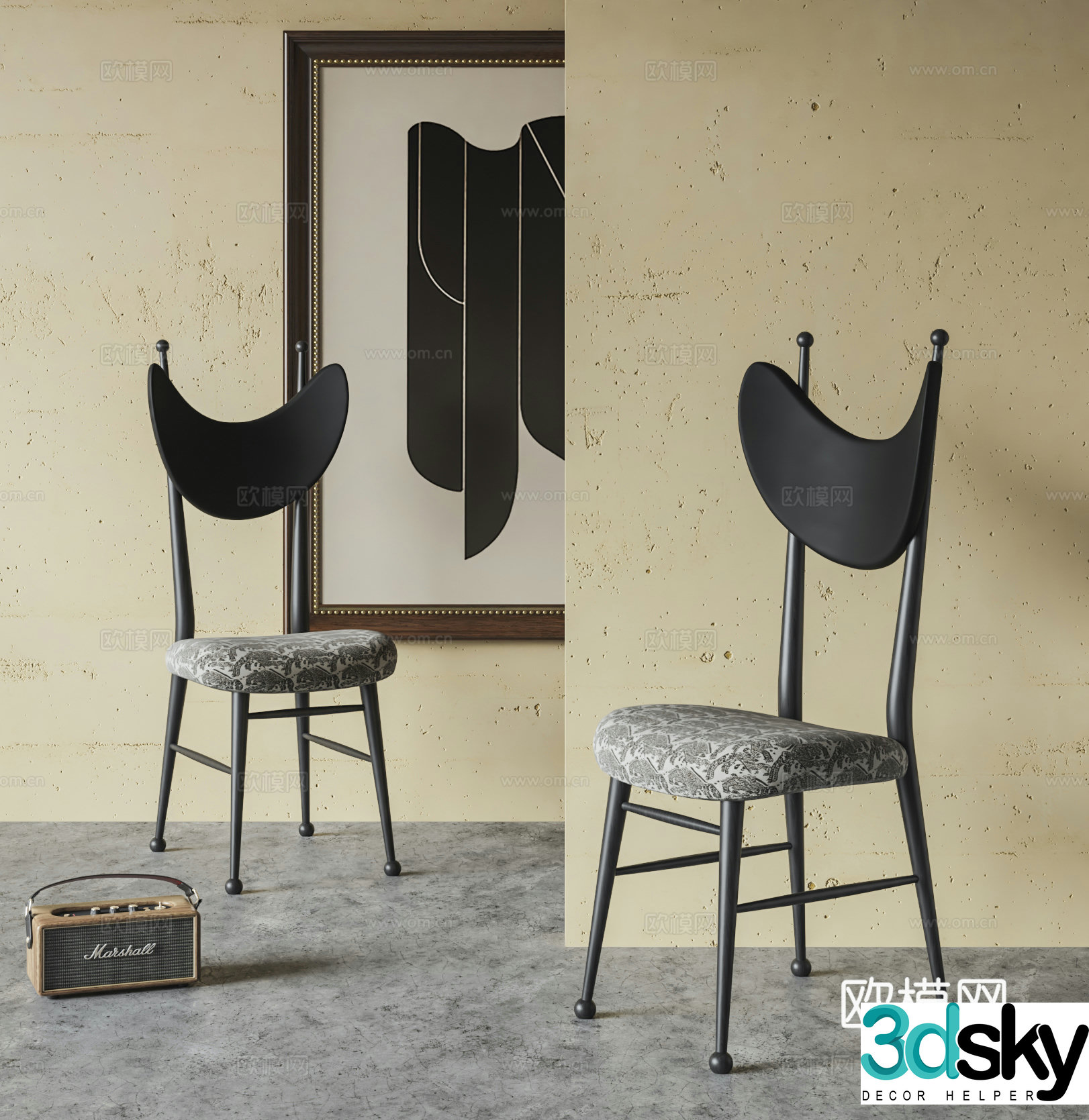 Middle Ages 3D Model of Wasabi Chair