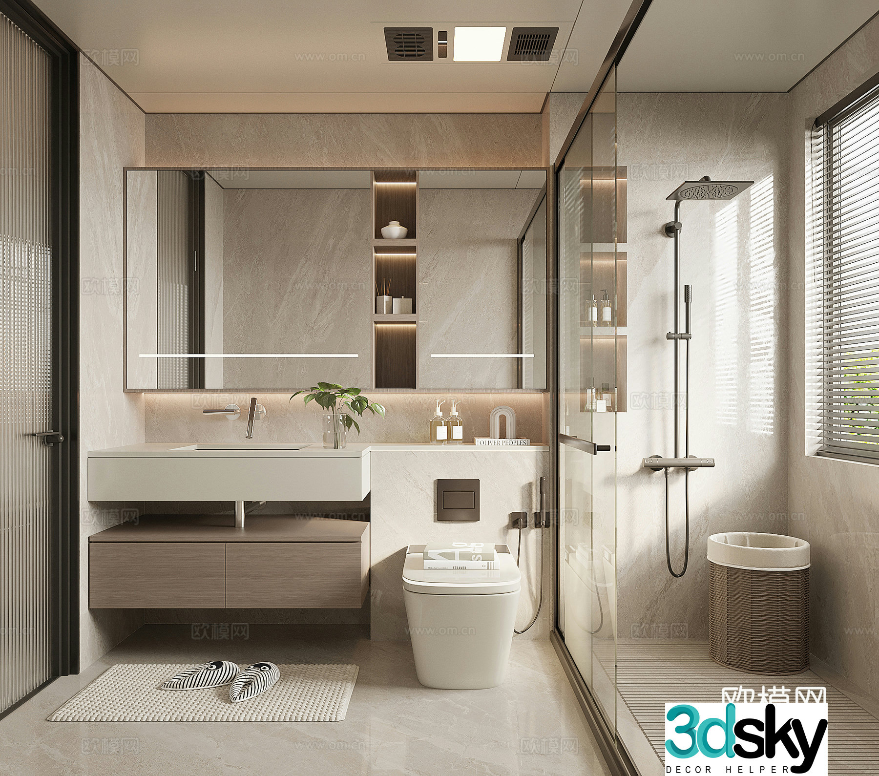 Modern bathroom 3d model
