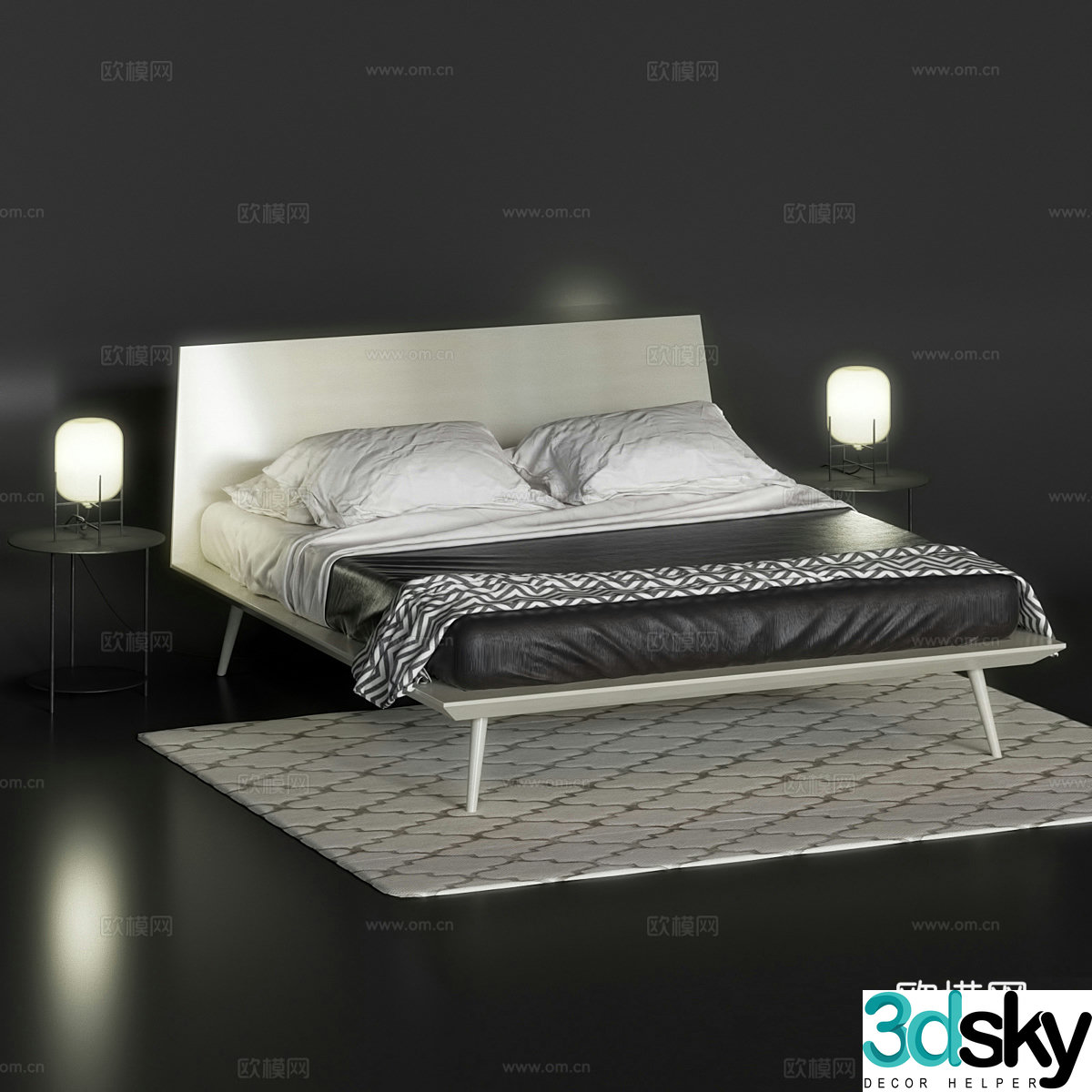 Novamobili Dodo bed 3d model