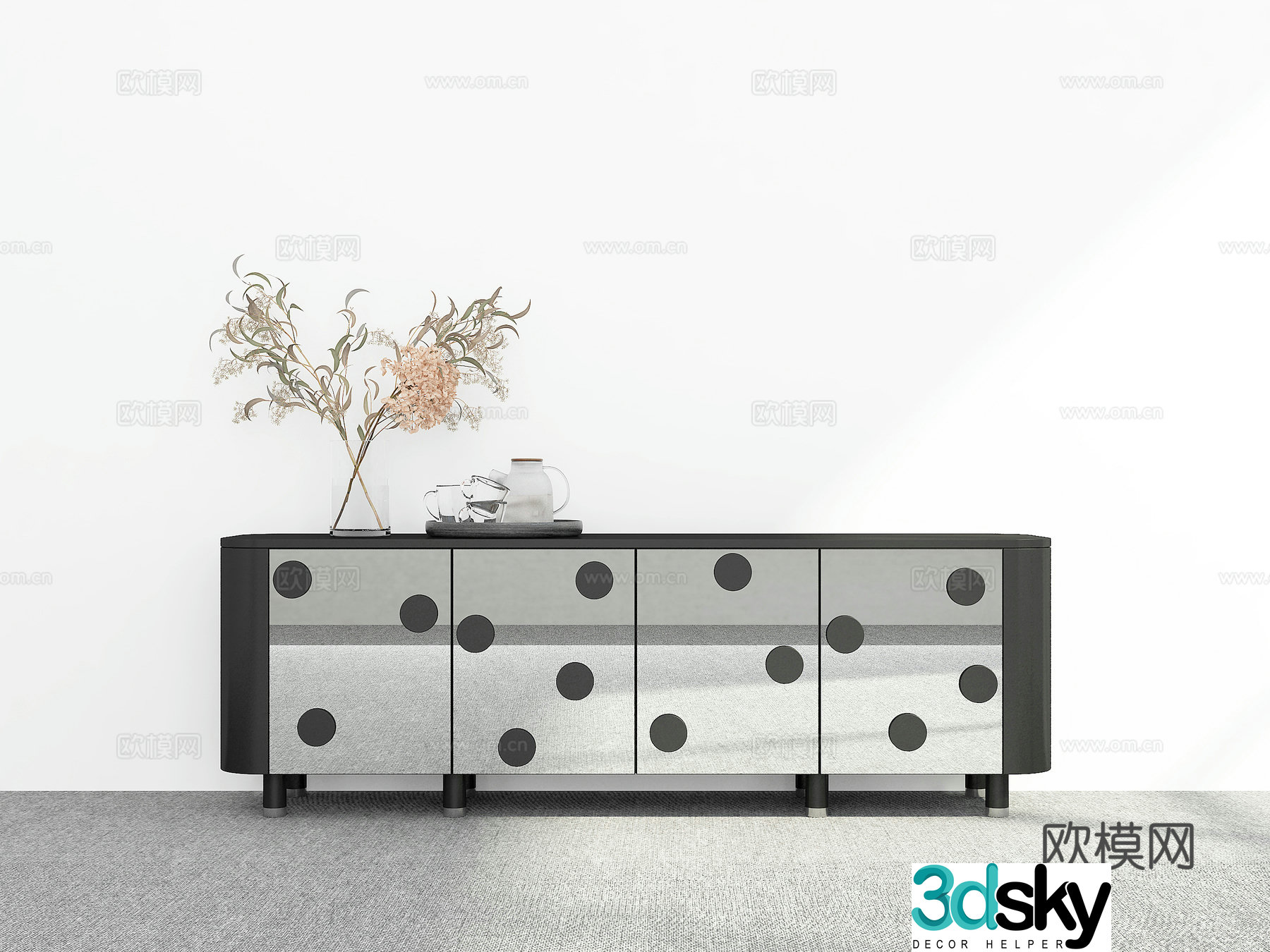 Modern TV cabinet 3d model