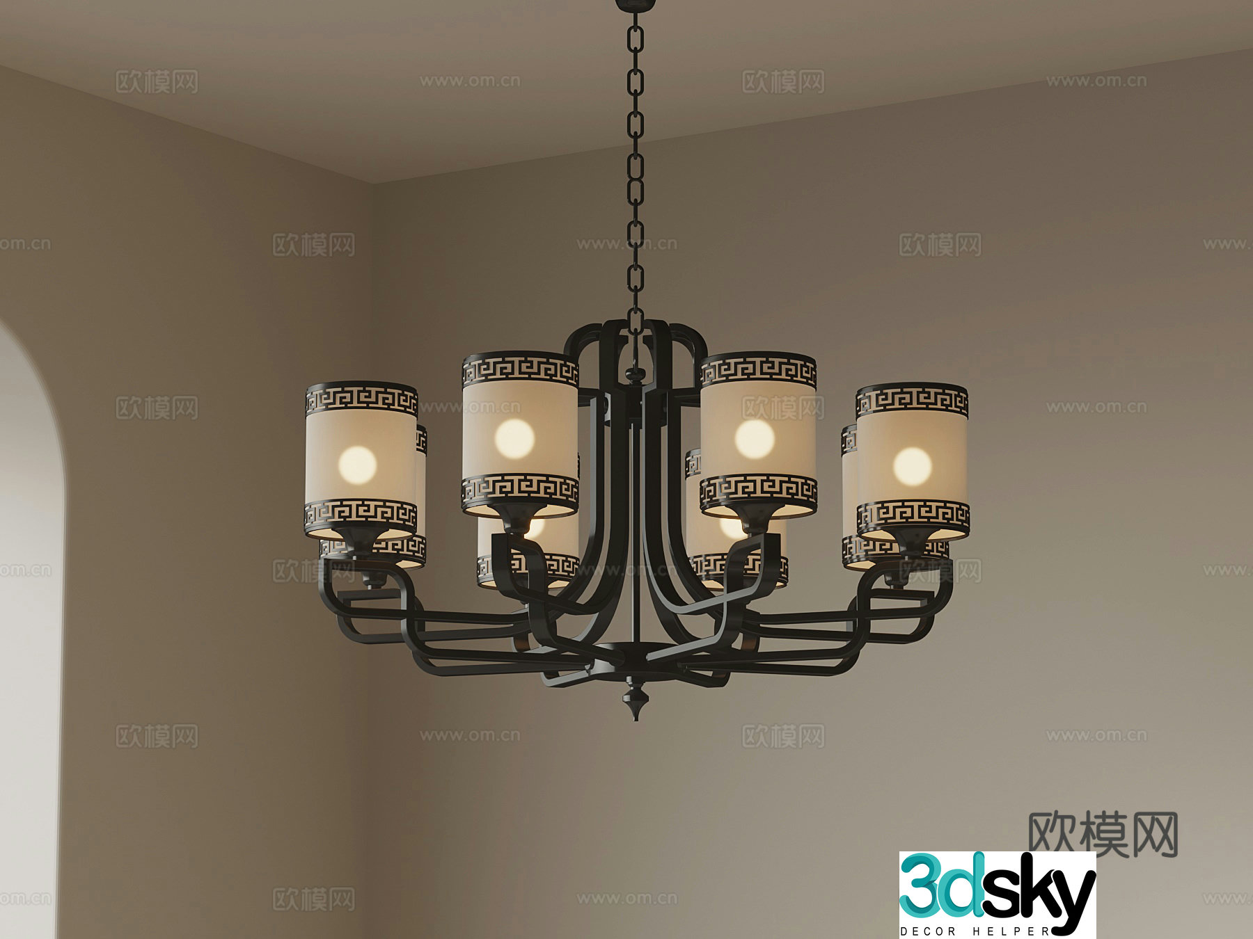 Chandelier French Chandelier 3D Model