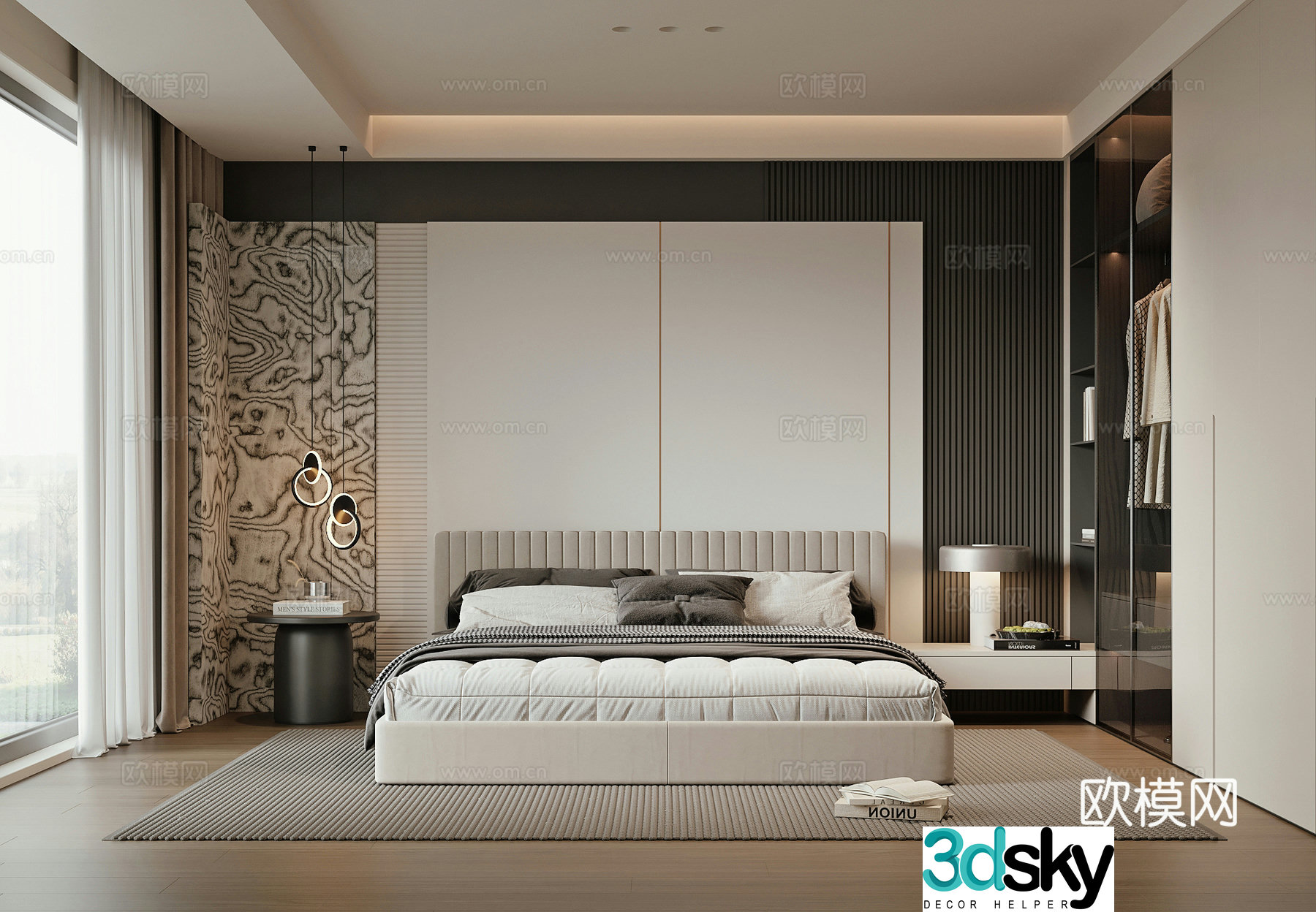 Modern bedroom 3d model