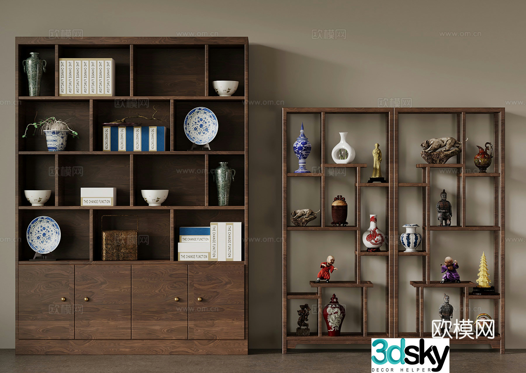 Tea cabinet new Chinese tea cabinet 3D model