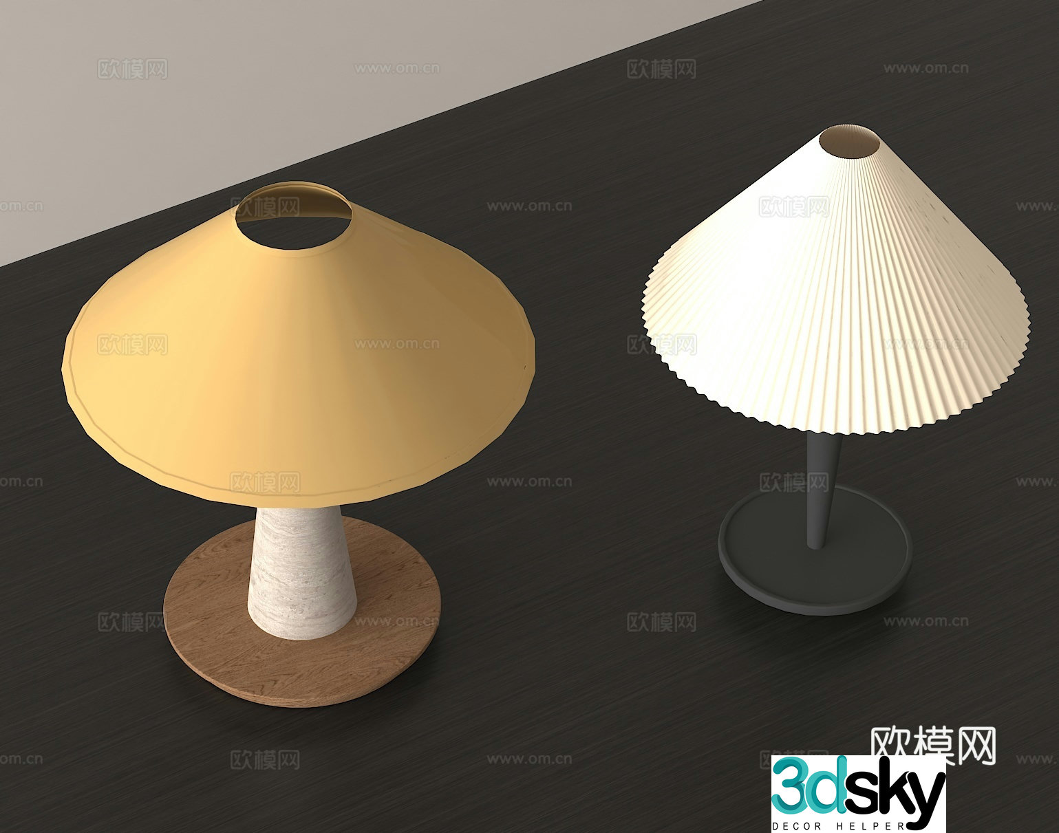 Modern desk lamps home lamps simple design desk lamps creative lamps lampshade design 3D model