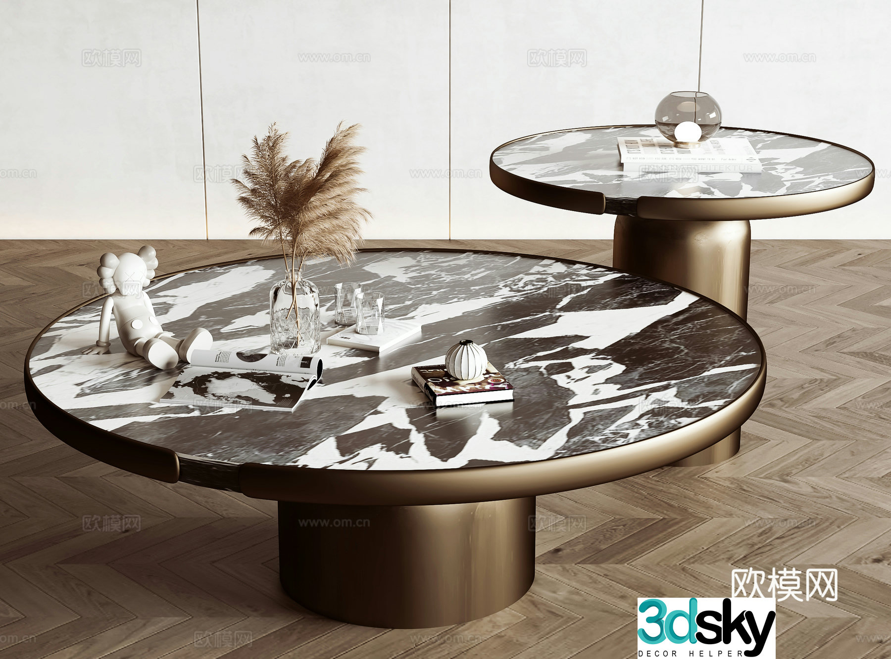 Modern coffee table 3d model